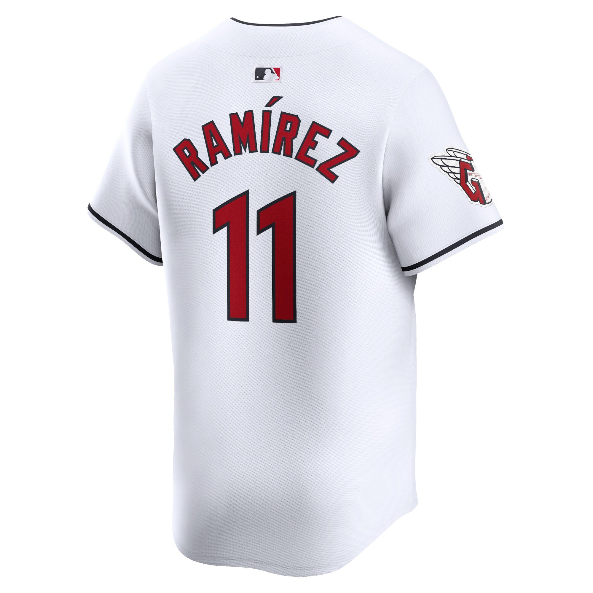 Men's Cleveland Guardians Jose Ramirez  White Home Limited Player Jersey