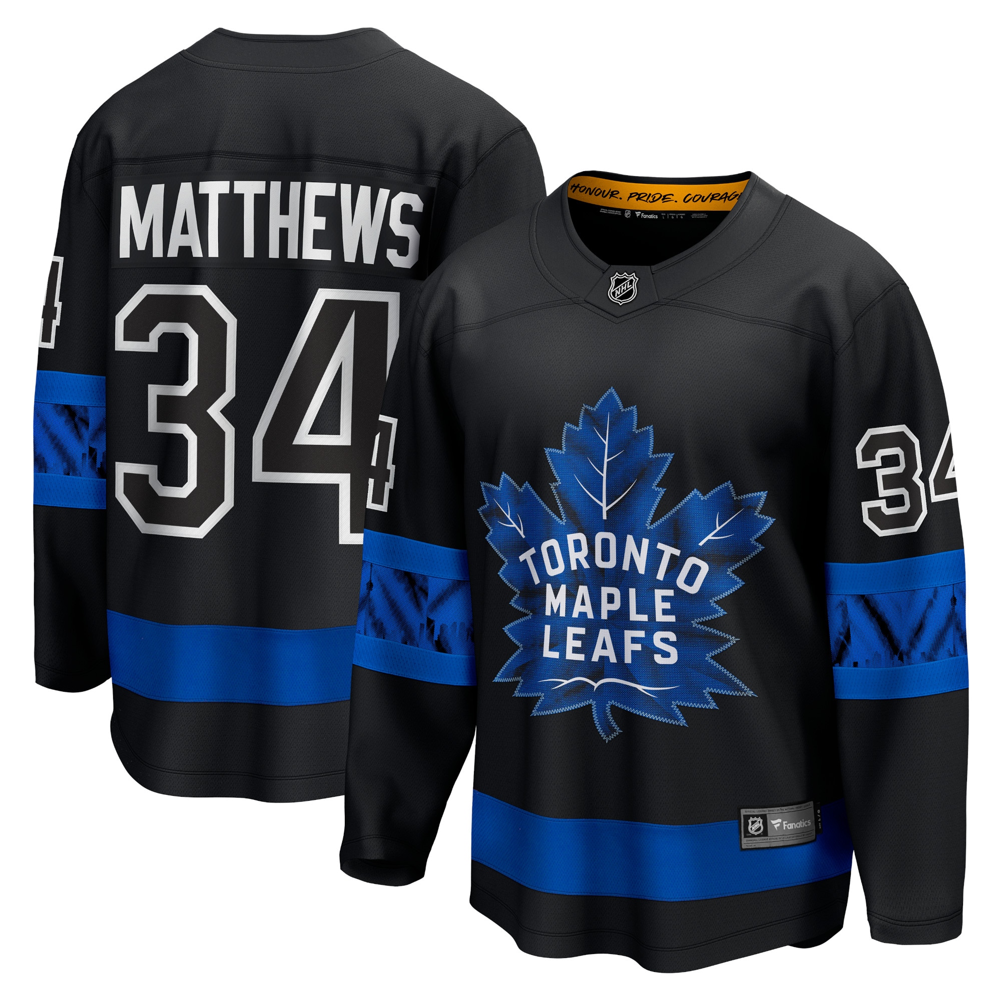 Auston Matthews Toronto Maple Leafs Alternate Premier Breakaway Reversible Player Jersey - Black