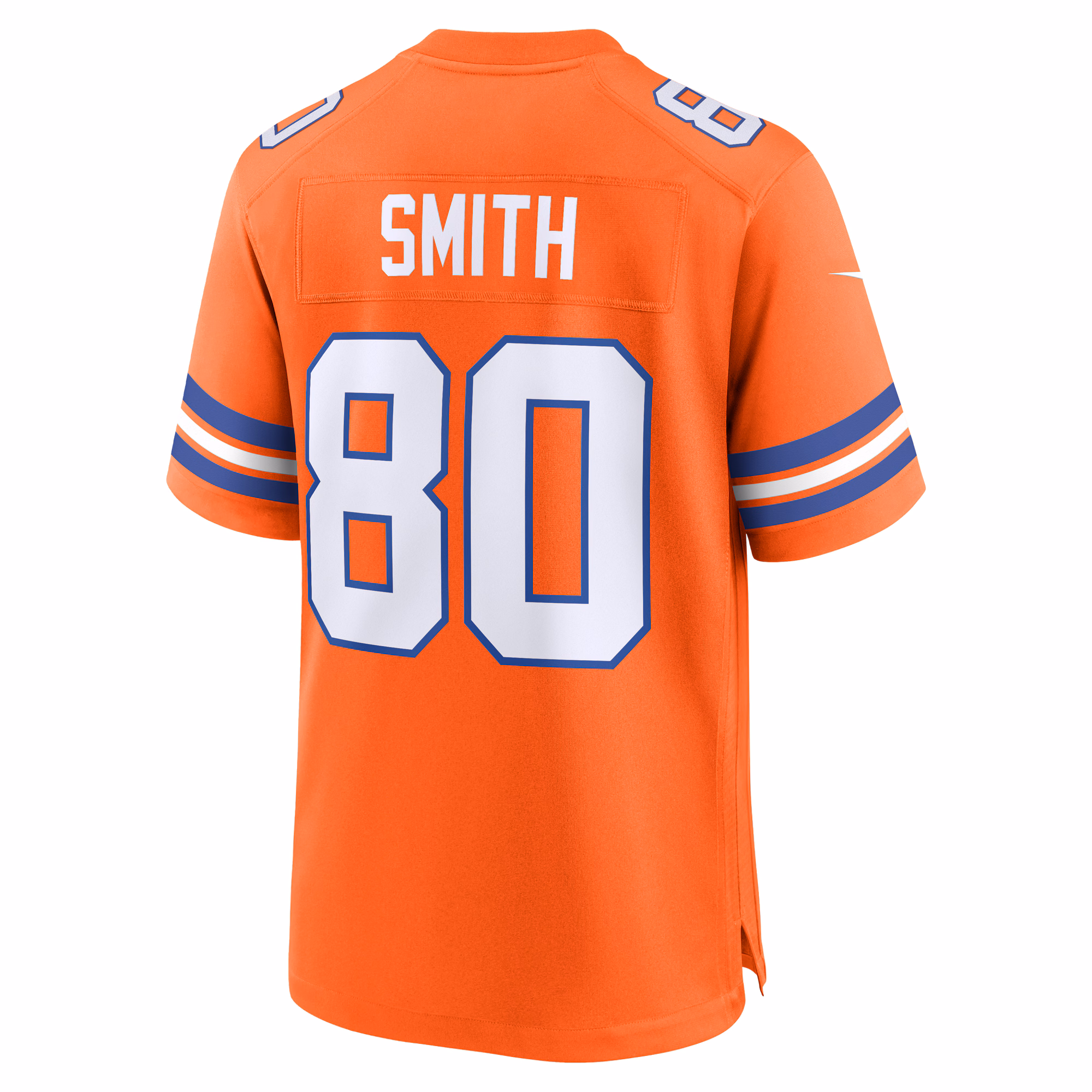 Rod Smith Denver Broncos Mile High Collection 1977 Throwback Retired Player Game Jersey - Orange