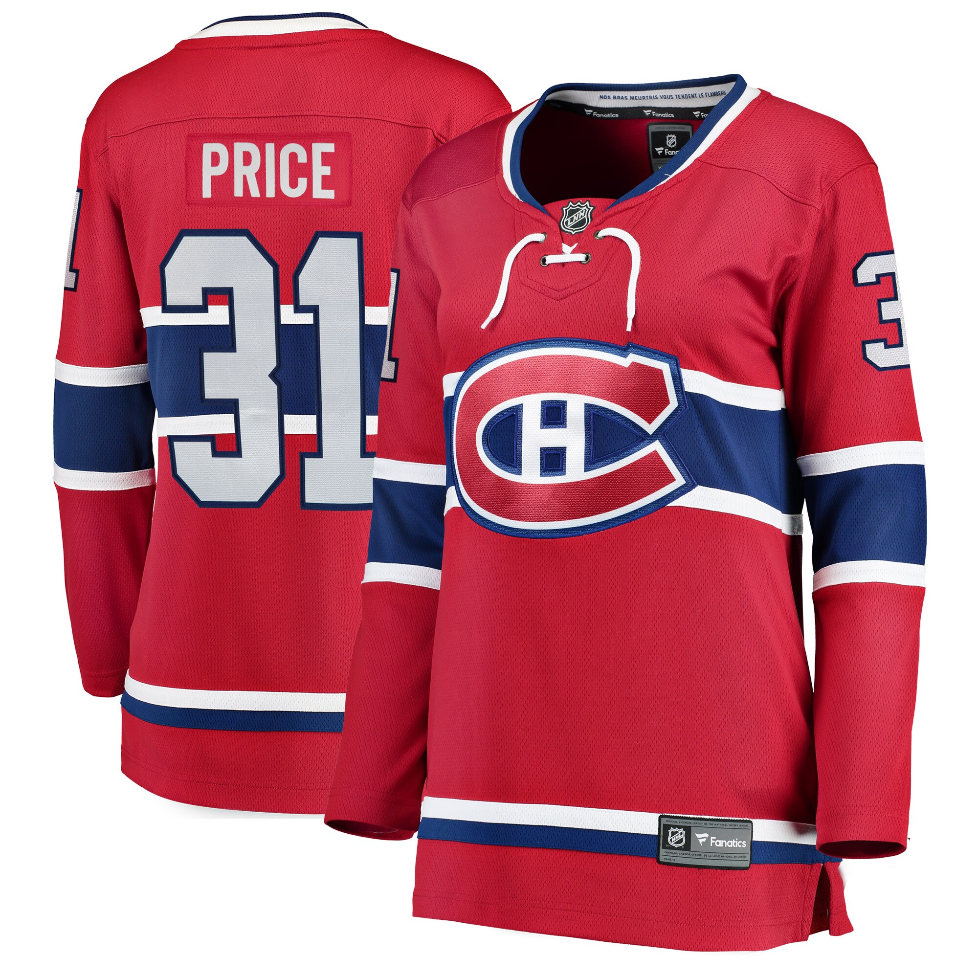 Carey Price Montreal Canadiens Women's Home Breakaway Player Jersey - Red