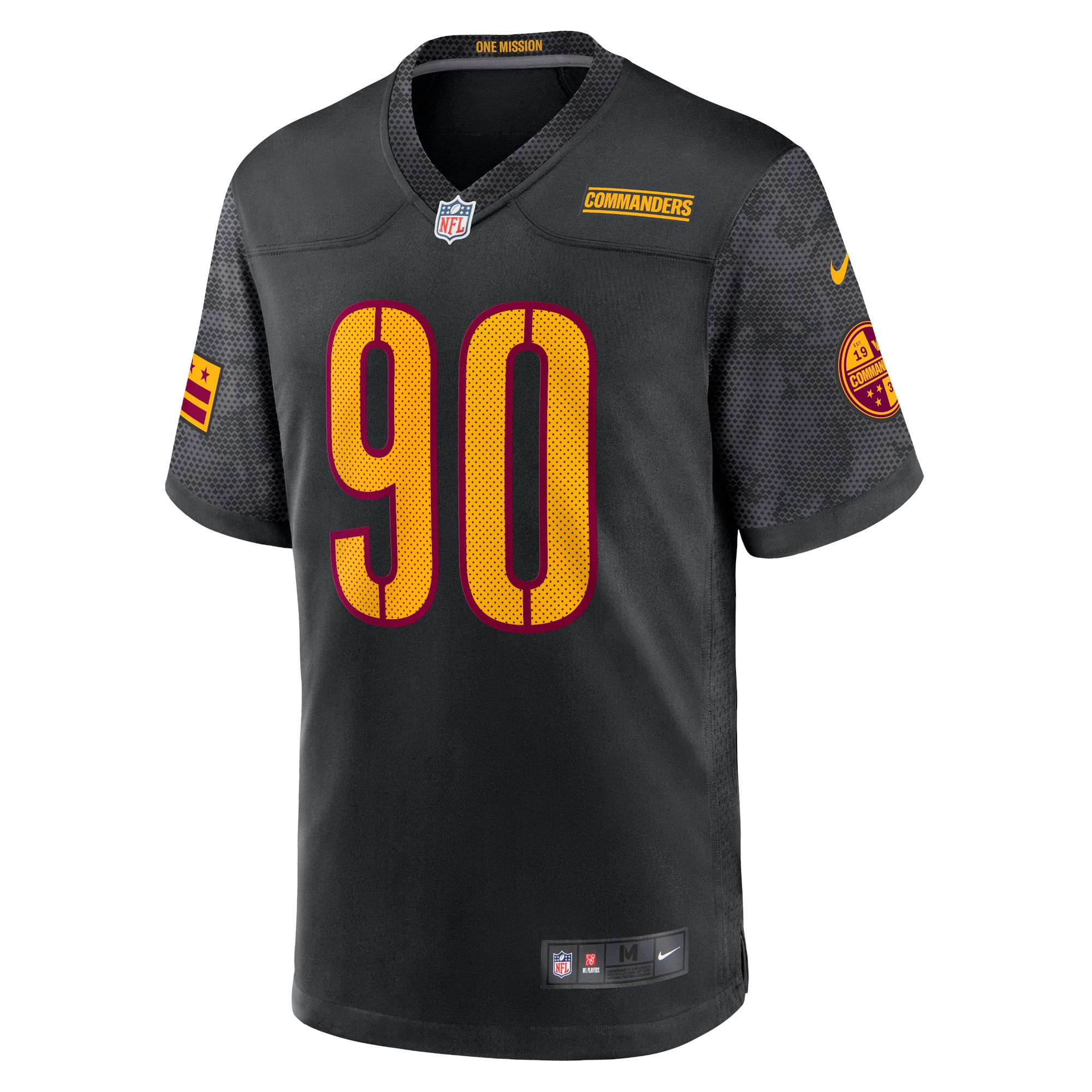 Montez Sweat Washington Commanders Alternate Game Player Jersey - Black