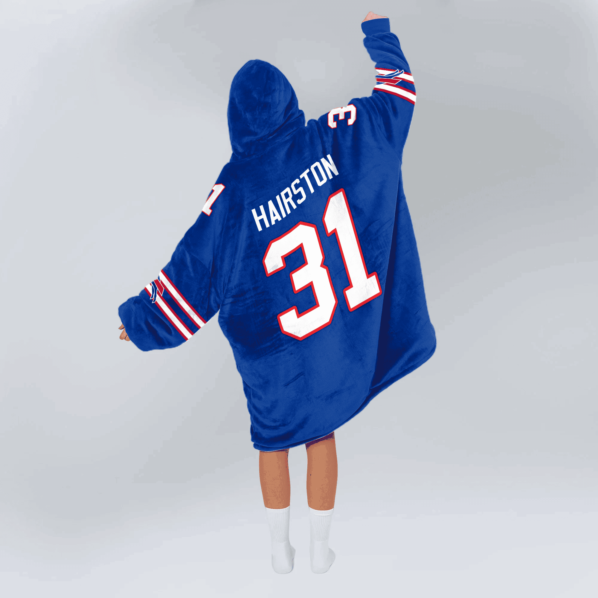 Adult 31 Buffalo Football Unisex Blanket Hoodie