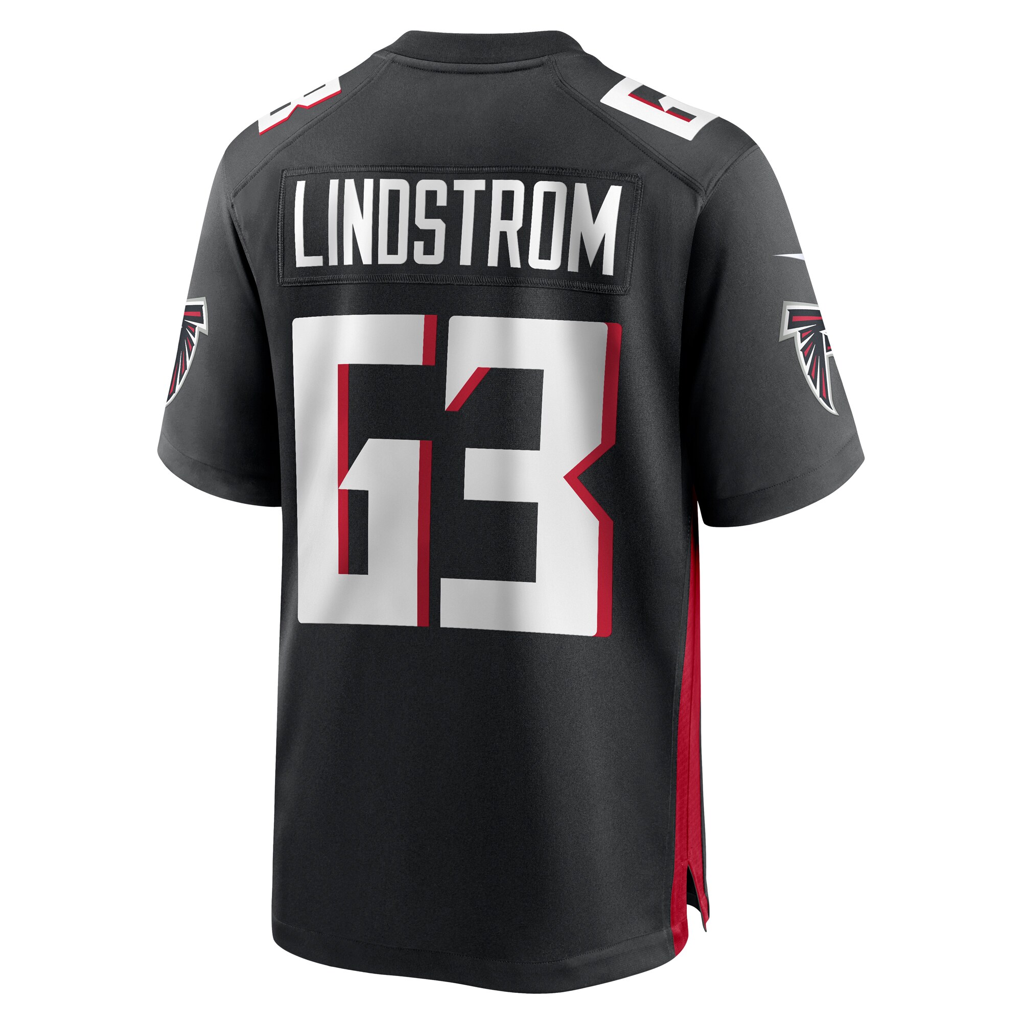 Chris Lindstrom Atlanta Falcons Team Game Jersey -  Black