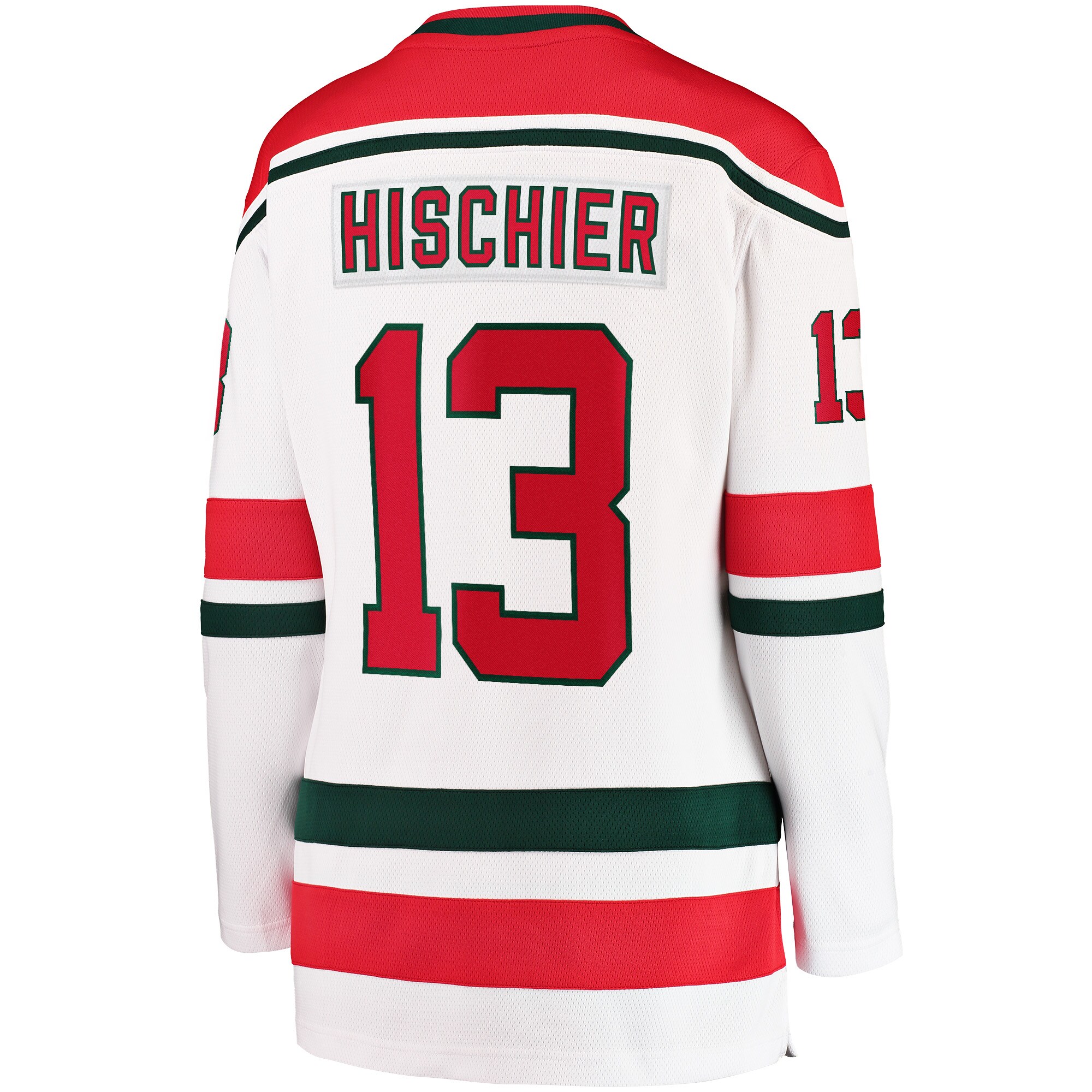 Nico Hischier New Jersey Devils Women's 2022/23 Heritage Premier Breakaway Jersey - White