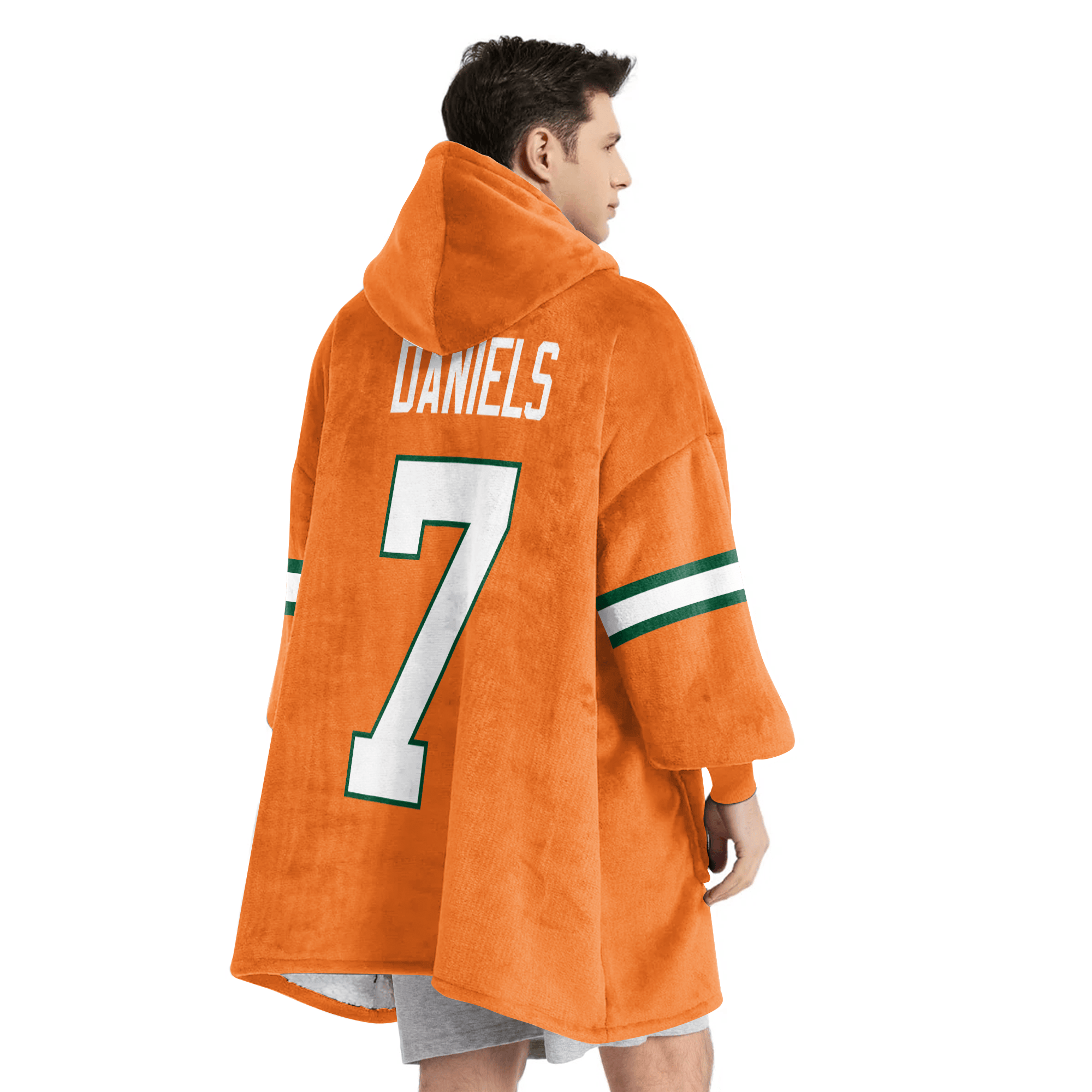 Adult C.J.D 7 Miami Football Unisex Blanket Hoodie