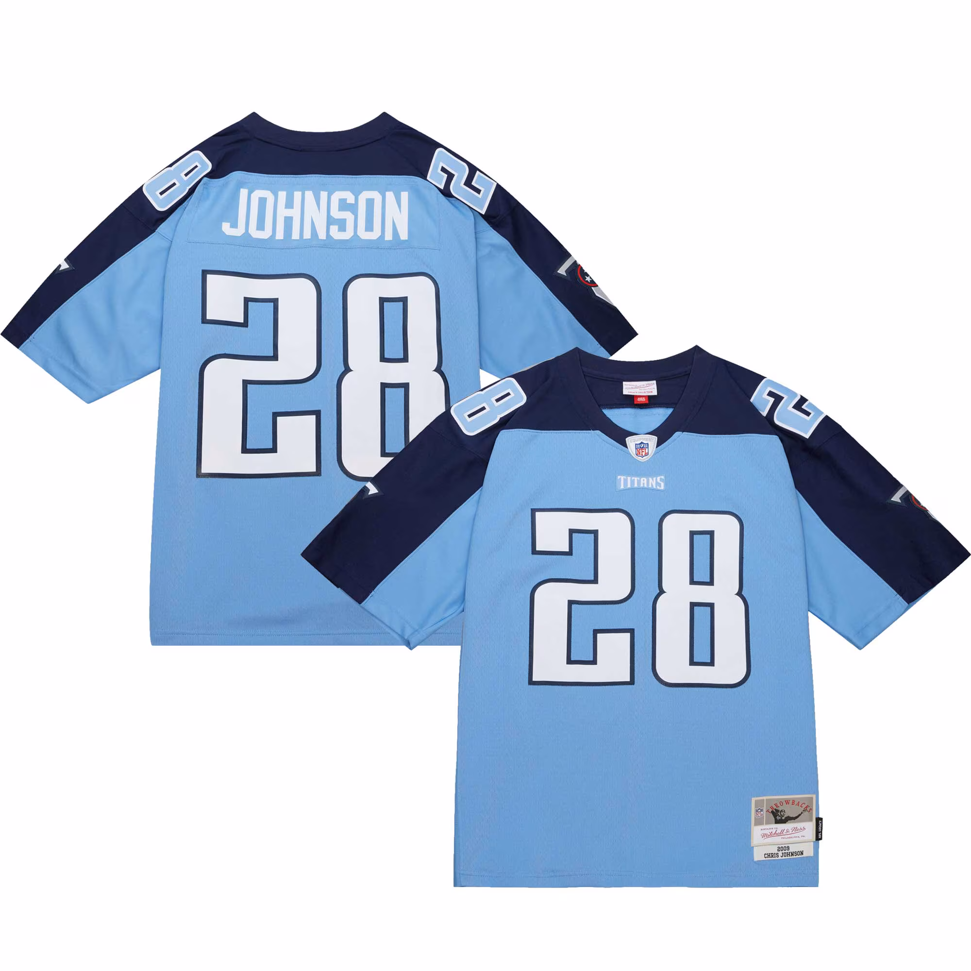 Chris Johnson Tennessee Titans Legacy Replica Jersey - Light Blue