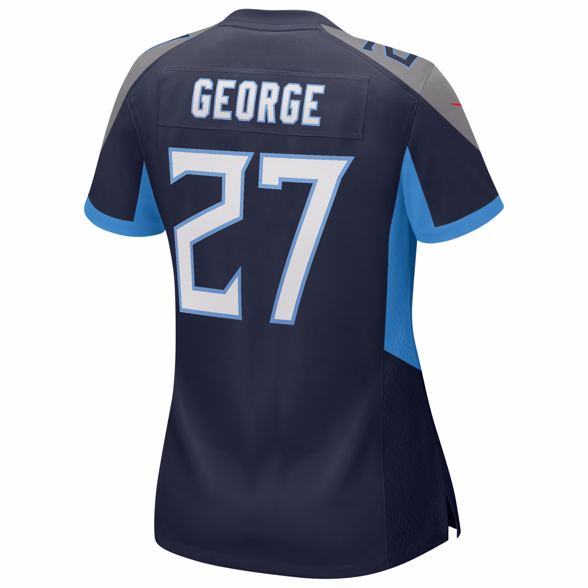 Eddie George Tennessee Titans Women's Oilers Throwback Retired Player Game Jersey - Light Blue
