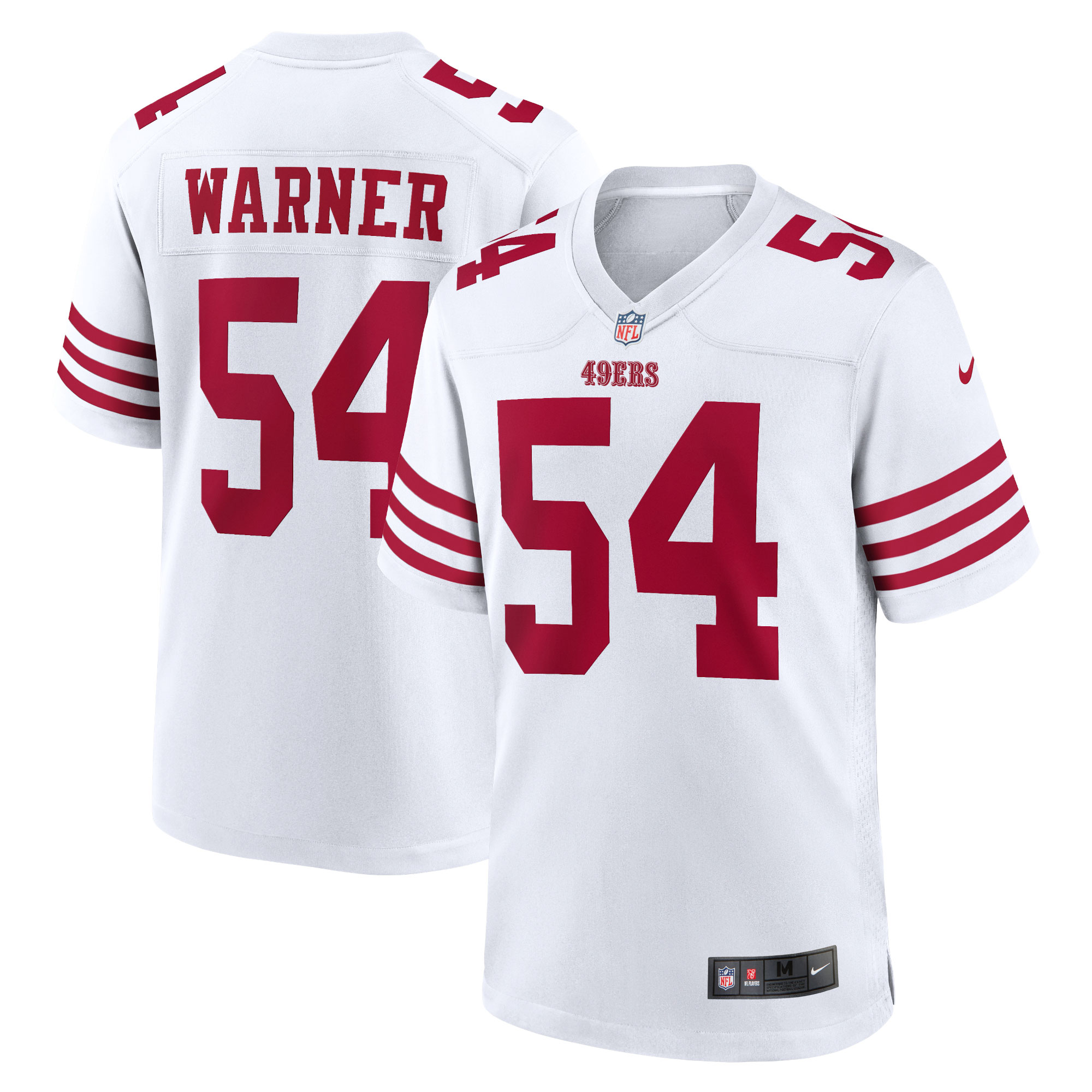 Fred Warner San Francisco 49ers  Women's Team Game Player Jersey - White