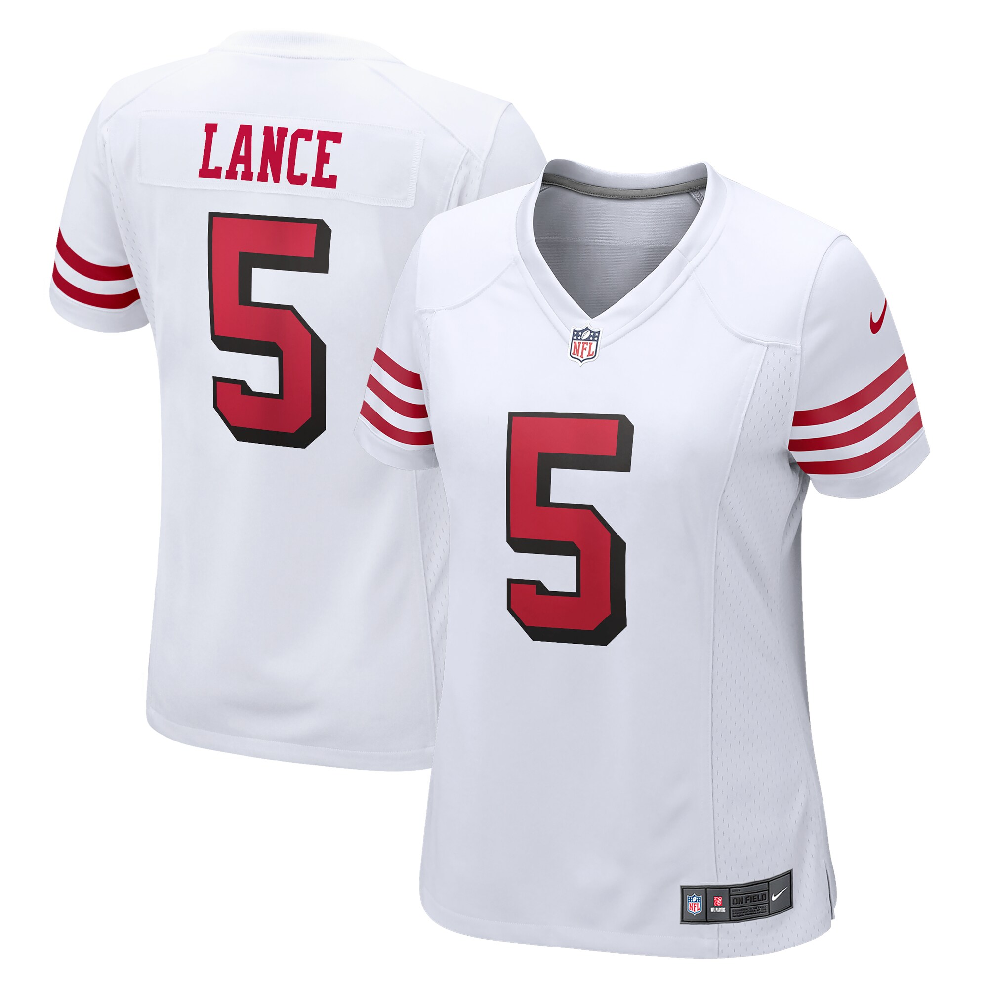 Trey Lance San Francisco 49ers  Women's Alternate Game Jersey - White
