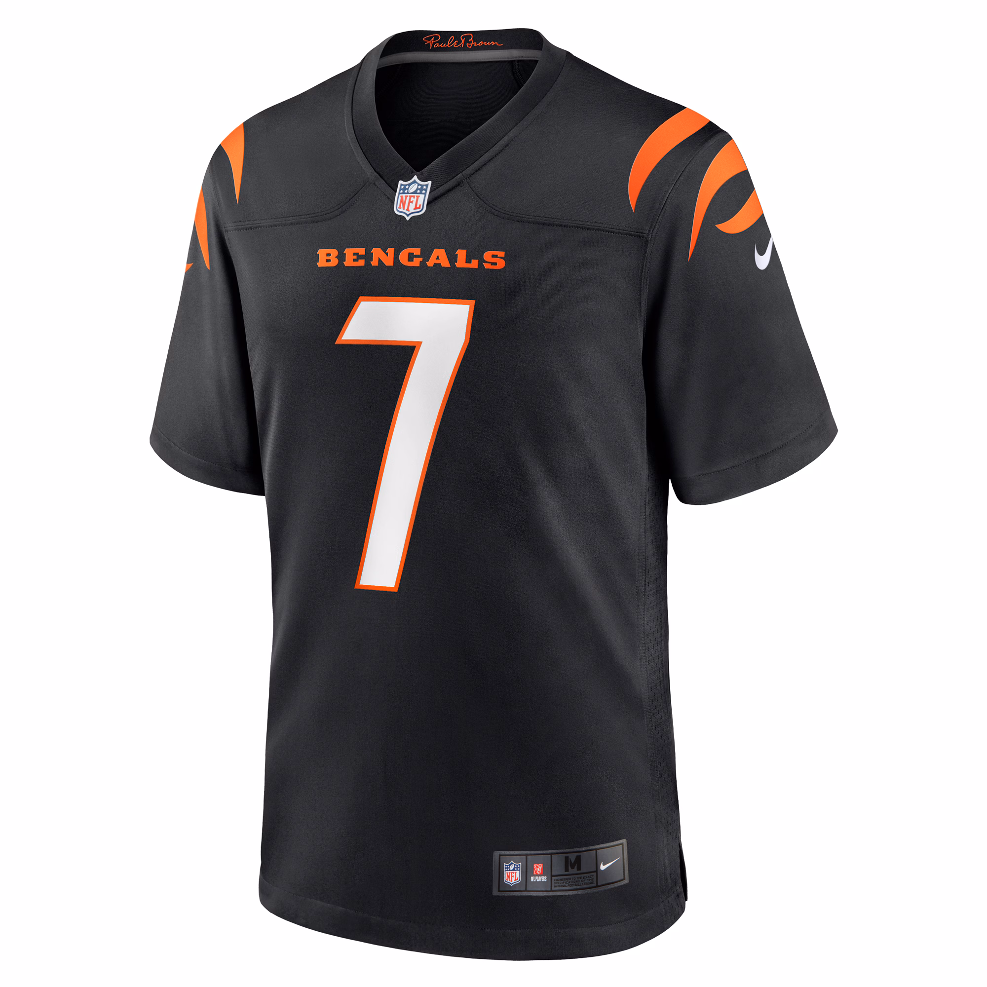 Will Grier Cincinnati Bengals Team Game Jersey -  Black