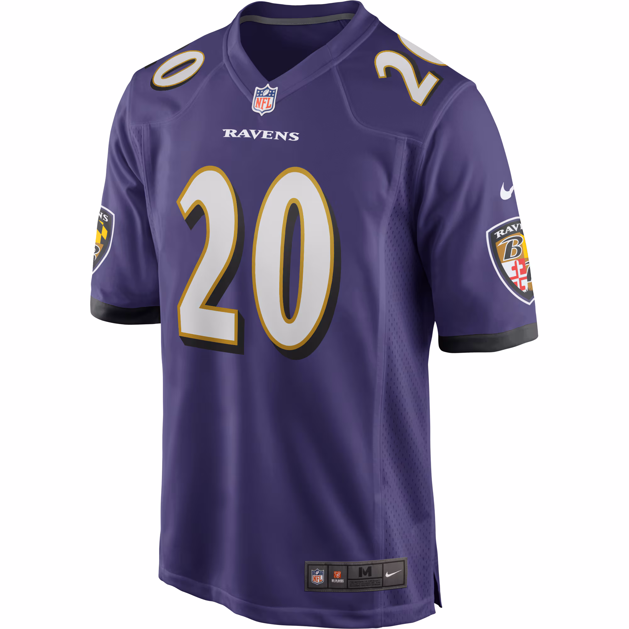 Ed Reed Baltimore Ravens Game Retired Player Jersey - Purple