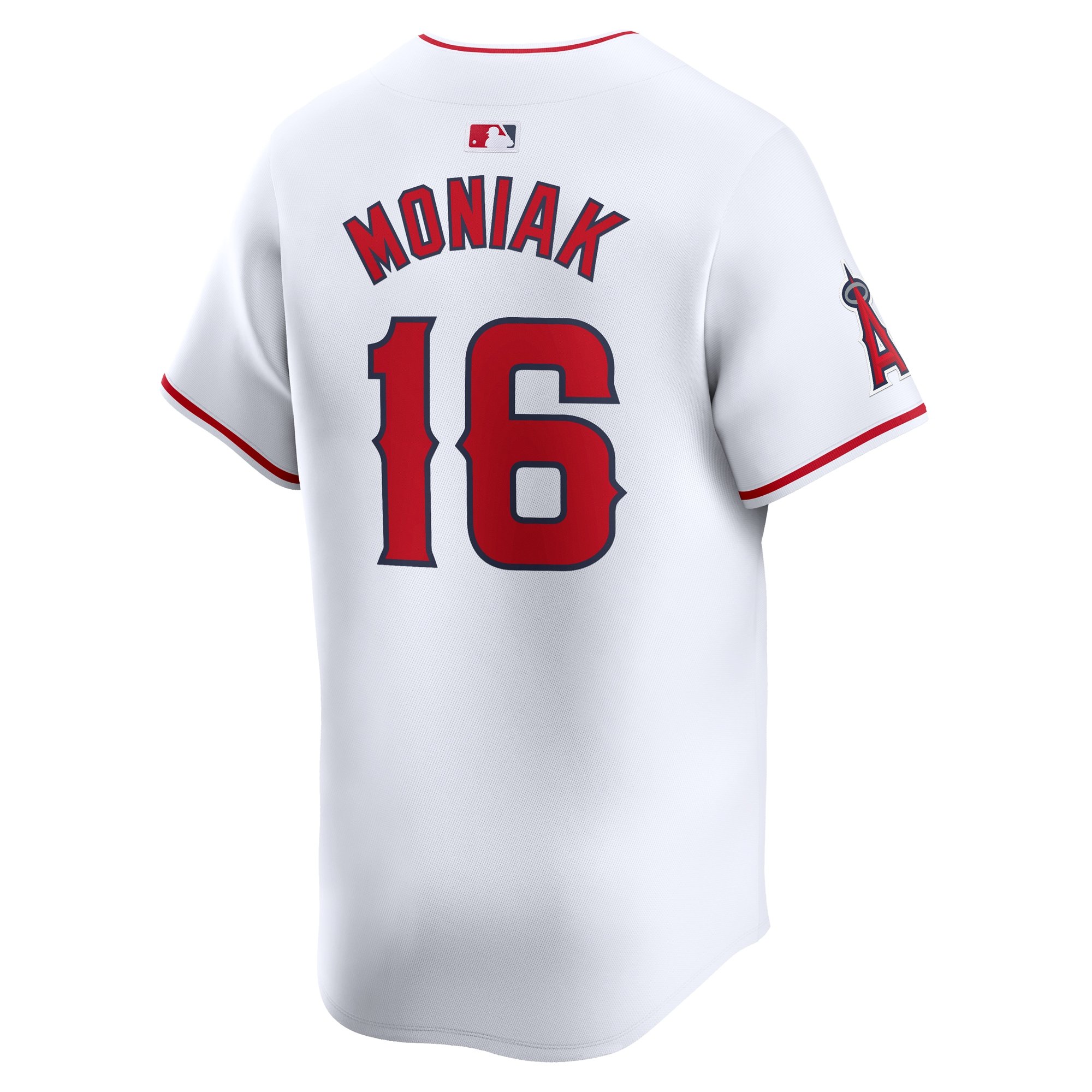 Men's Los Angeles Angels Mickey Moniak  White Home Limited Player Jersey