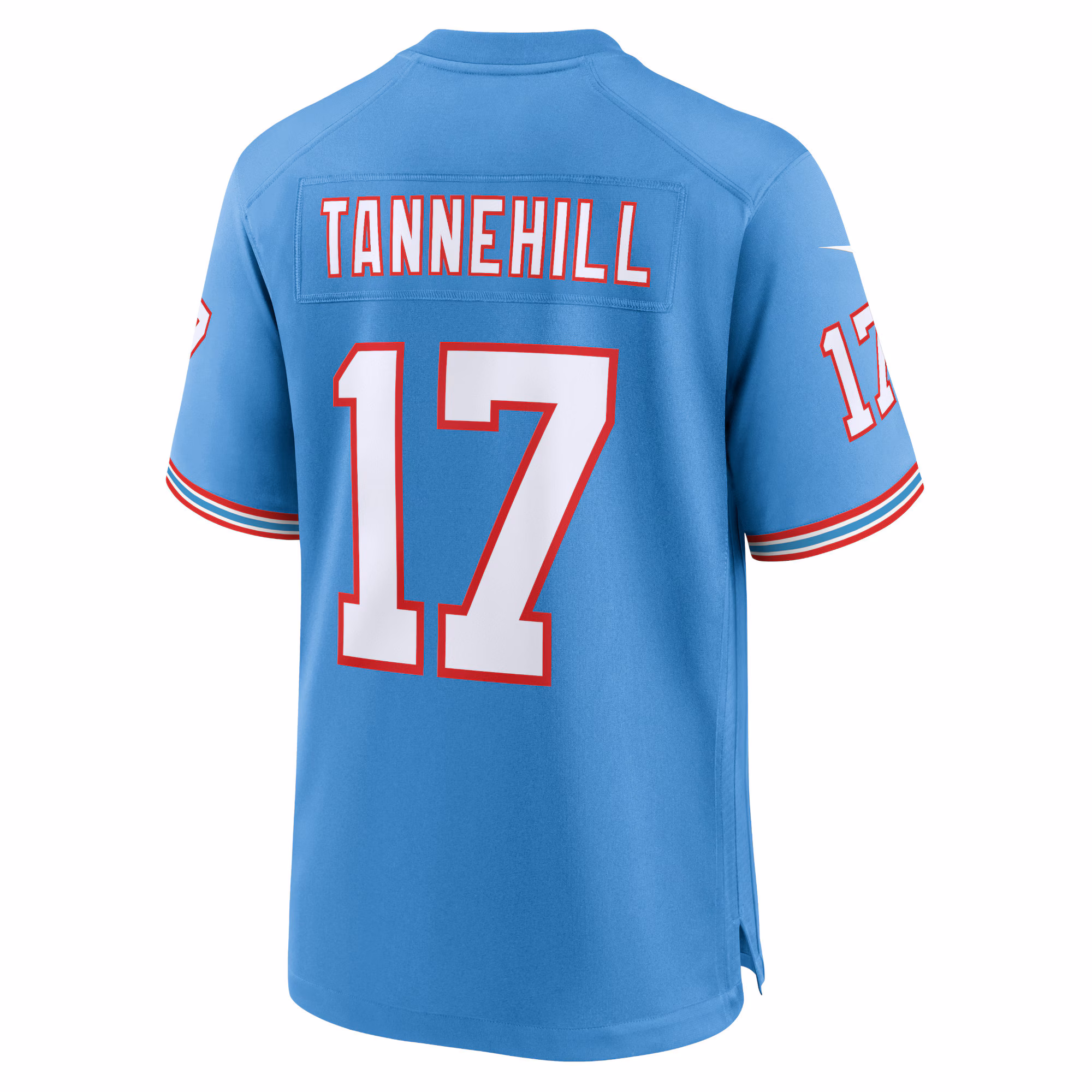 Ryan Tannehill Tennessee Titans Oilers Throwback Alternate Game Player Jersey - Light Blue