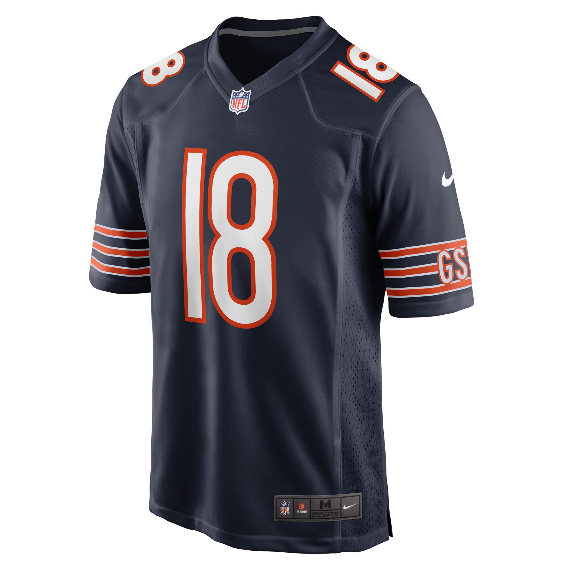 David Moore Chicago Bears  Game Player Jersey - Navy