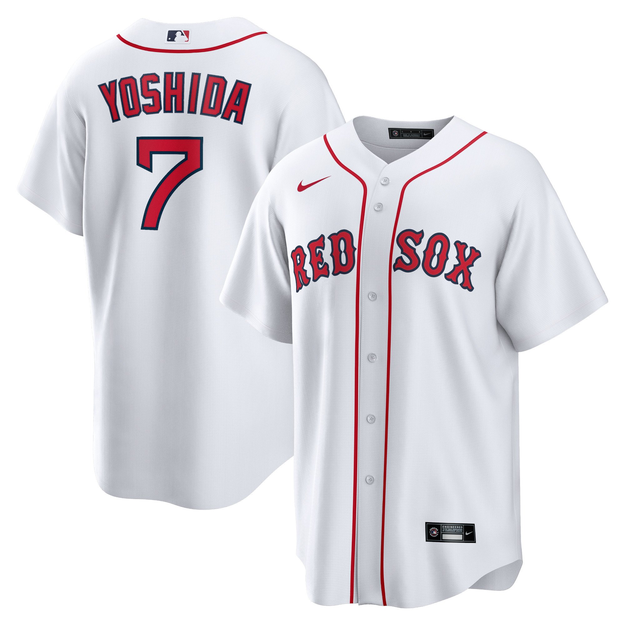 Men's Boston Red Sox Masataka Yoshida  White Replica Player Jersey