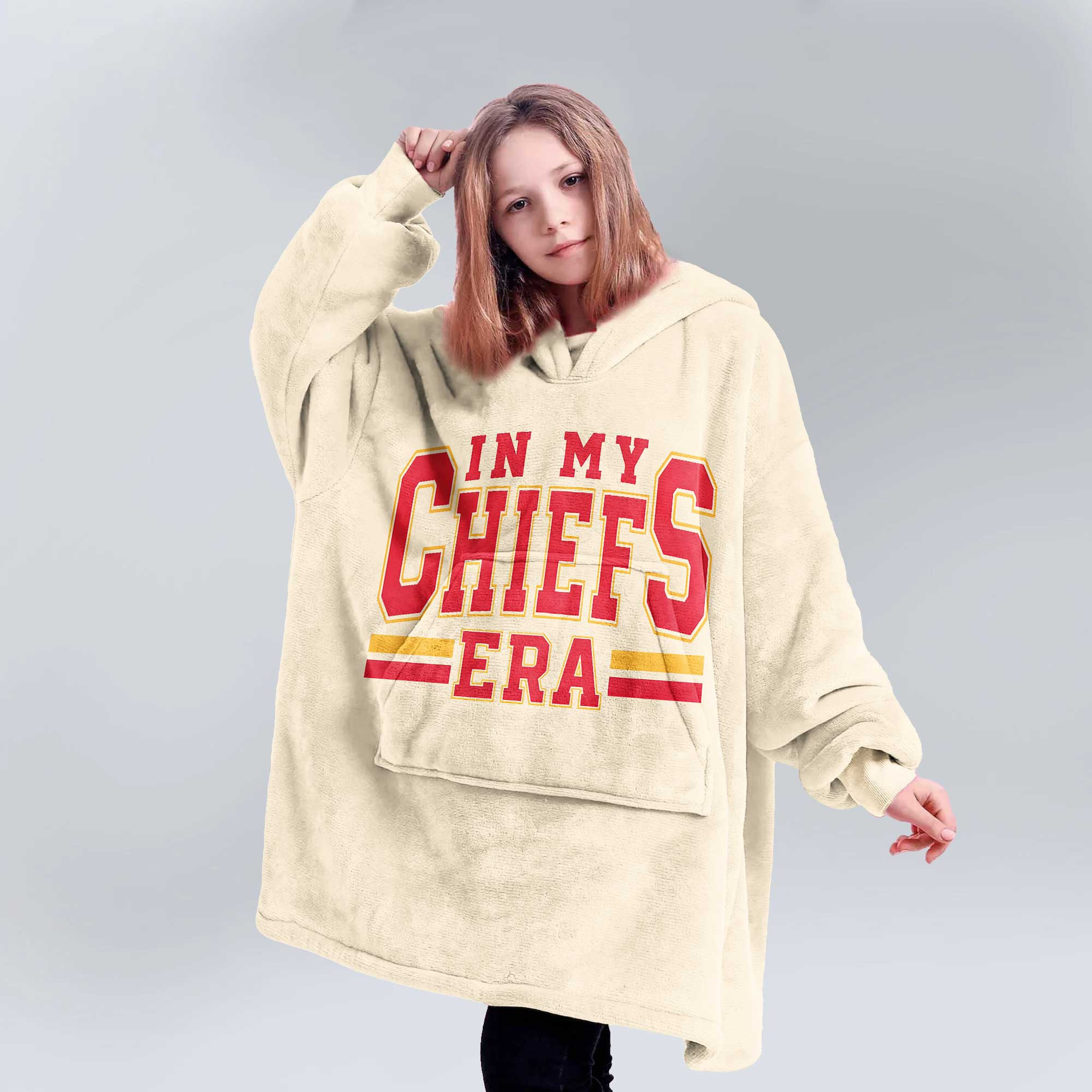 Kid Swiftie 87 Kansas City Football Unisex Blanket Hoodie