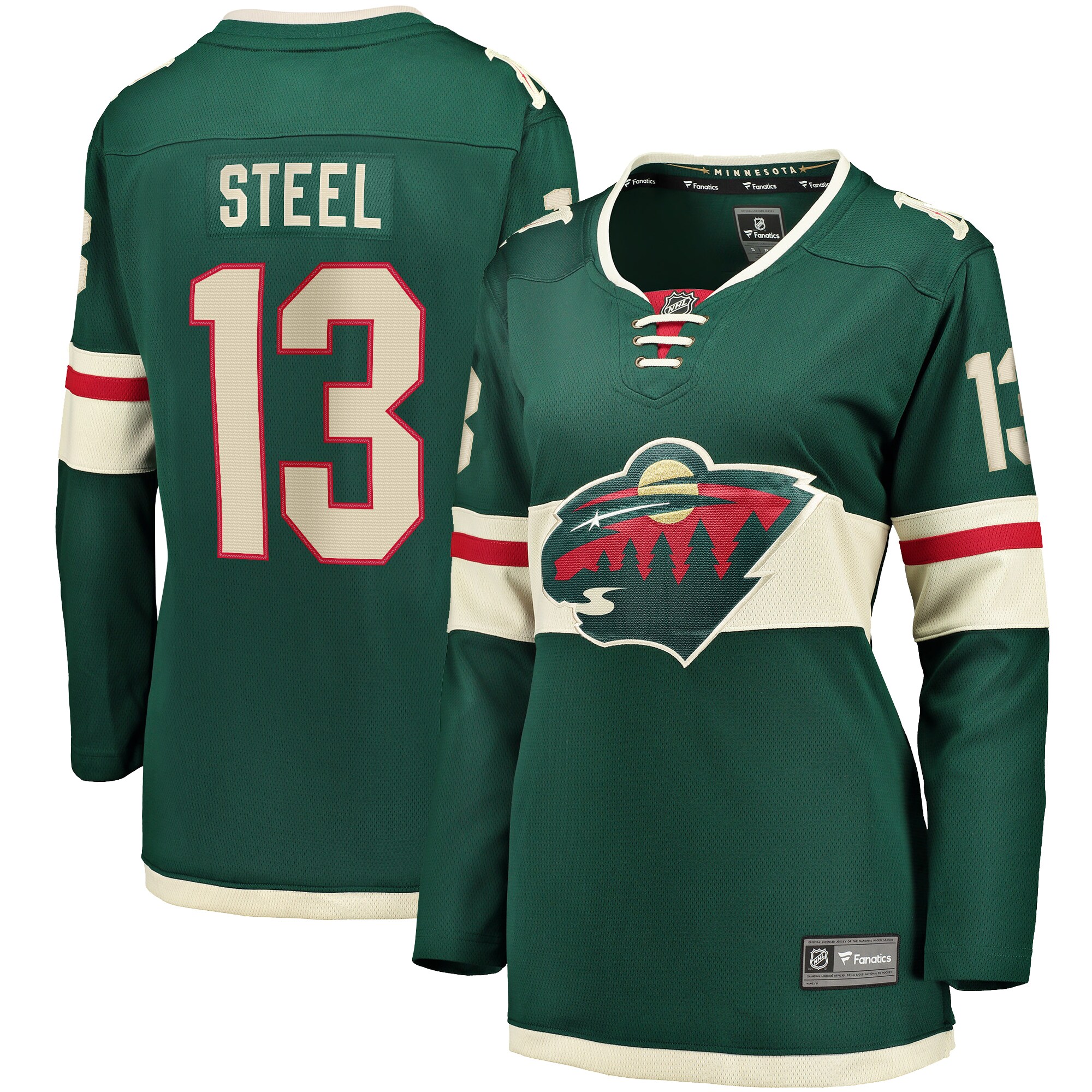 Sam Steel Minnesota Wild Women's Home Breakaway Player Jersey - Green