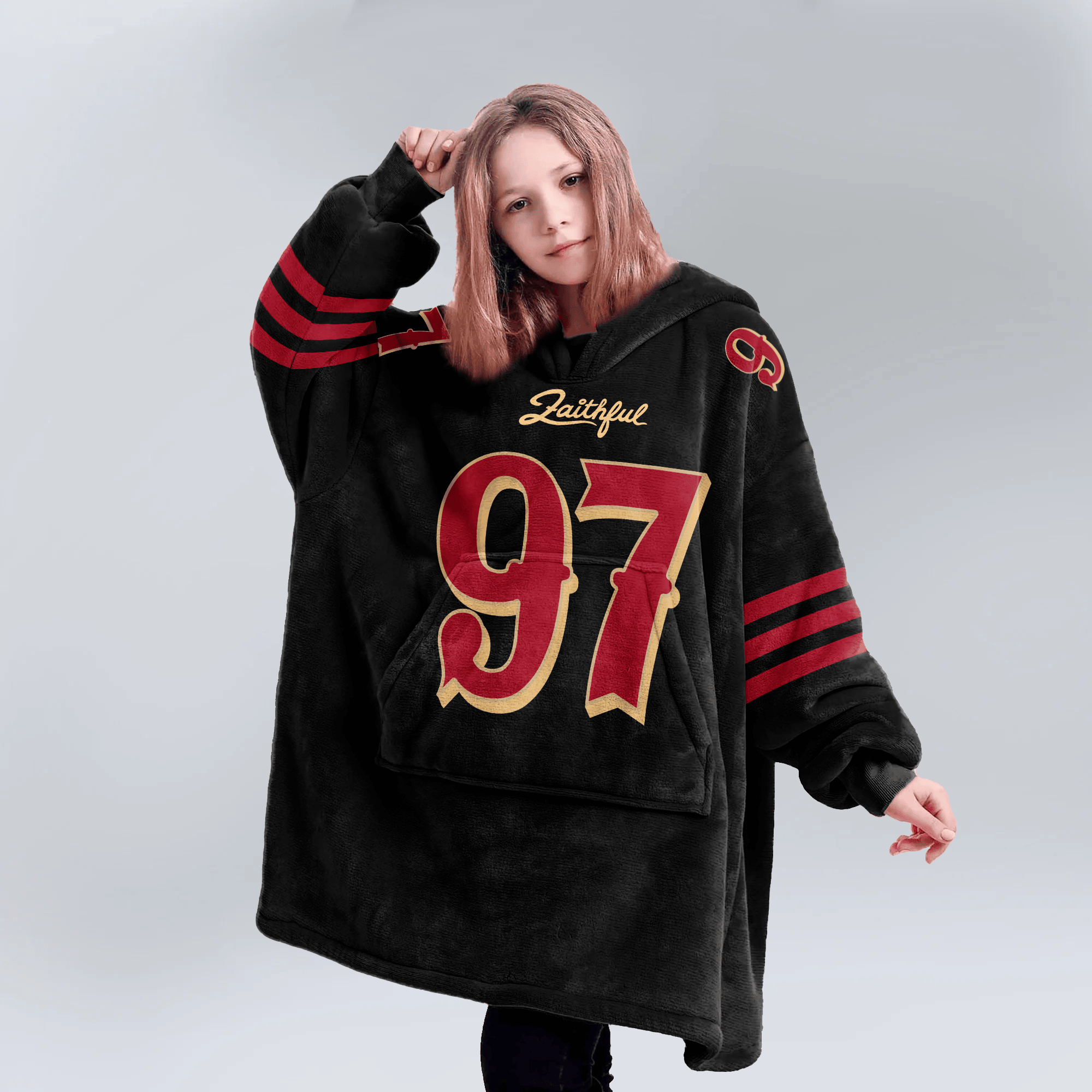 Kid N.B 97 San Francisco 49ers Football Unisex Blanket Hoodie