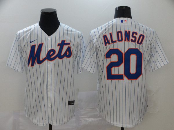 Men's New York Mets #20 Pete Alonso White Stitched MLB Cool Base  Jersey
