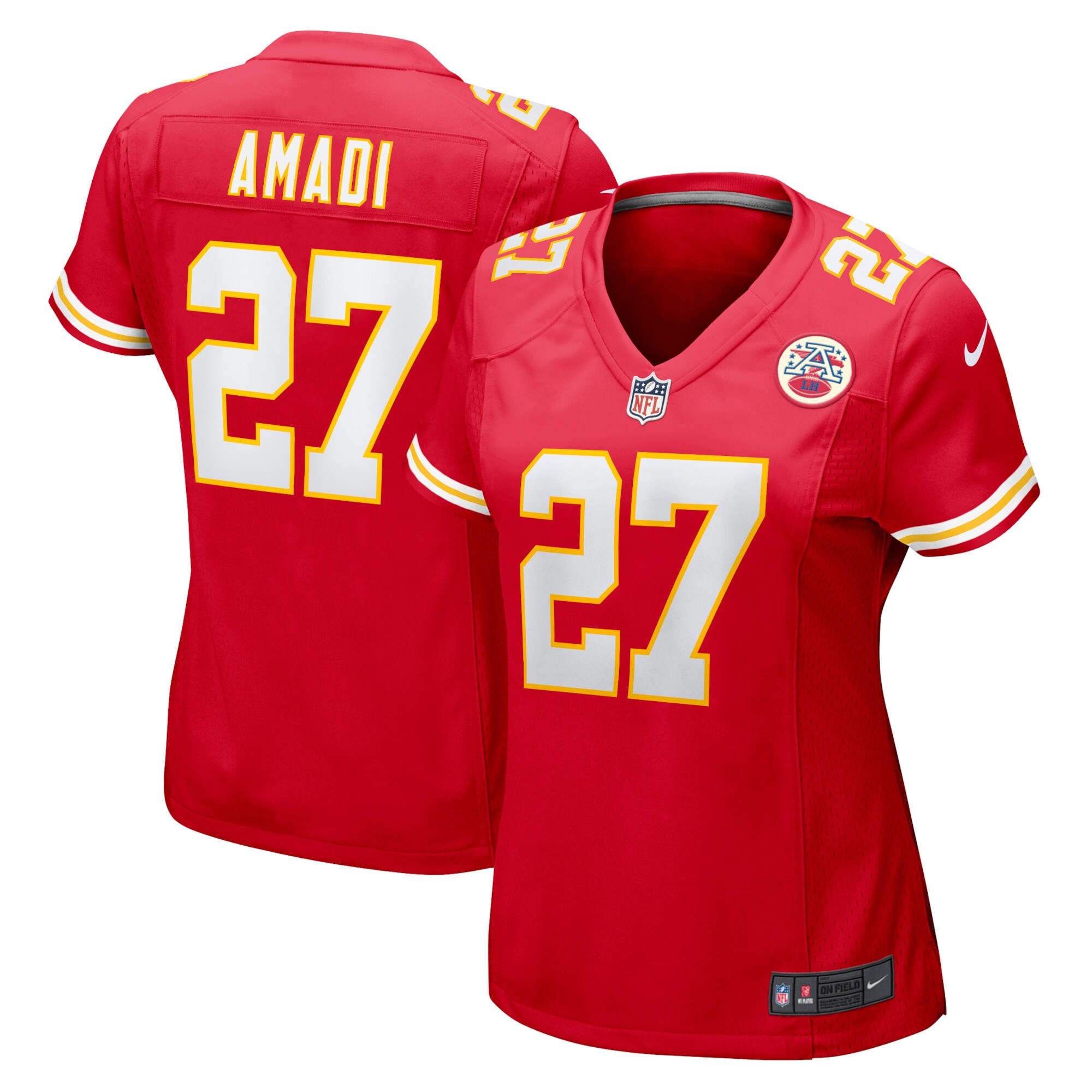 Ugo Amadi Kansas City Chiefs  Women's Home Game Player Jersey - Red