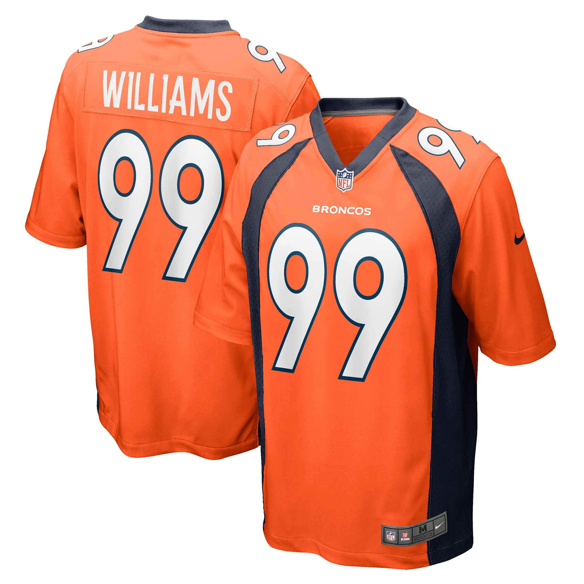 DeShawn Williams Denver Broncos  Game Player Jersey - Orange