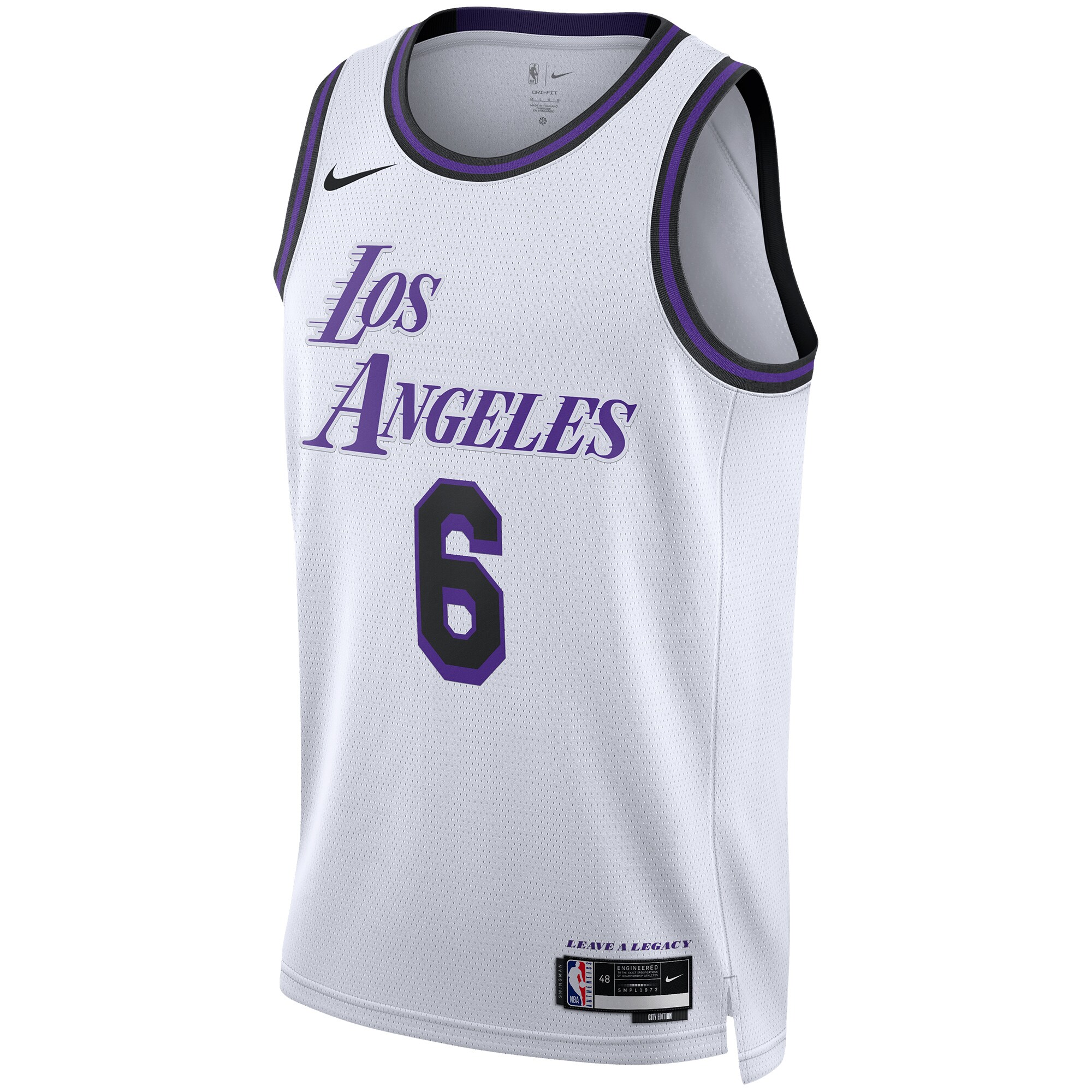 LeBron James Los Angeles Lakers Unisex 2022/23 Swingman Jersey - City Edition - White