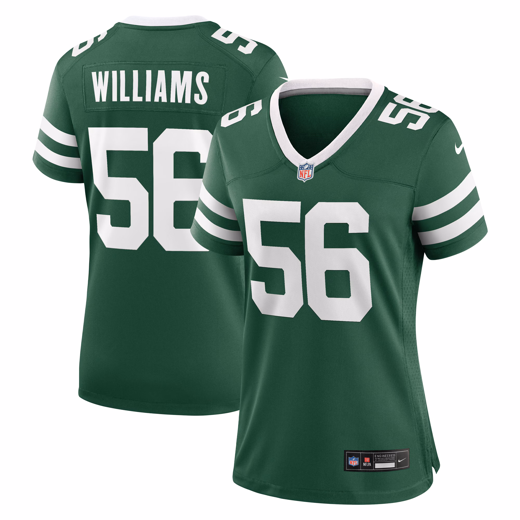 Quincy Williams New York Jets Women's  Game Player Jersey – Legacy Green