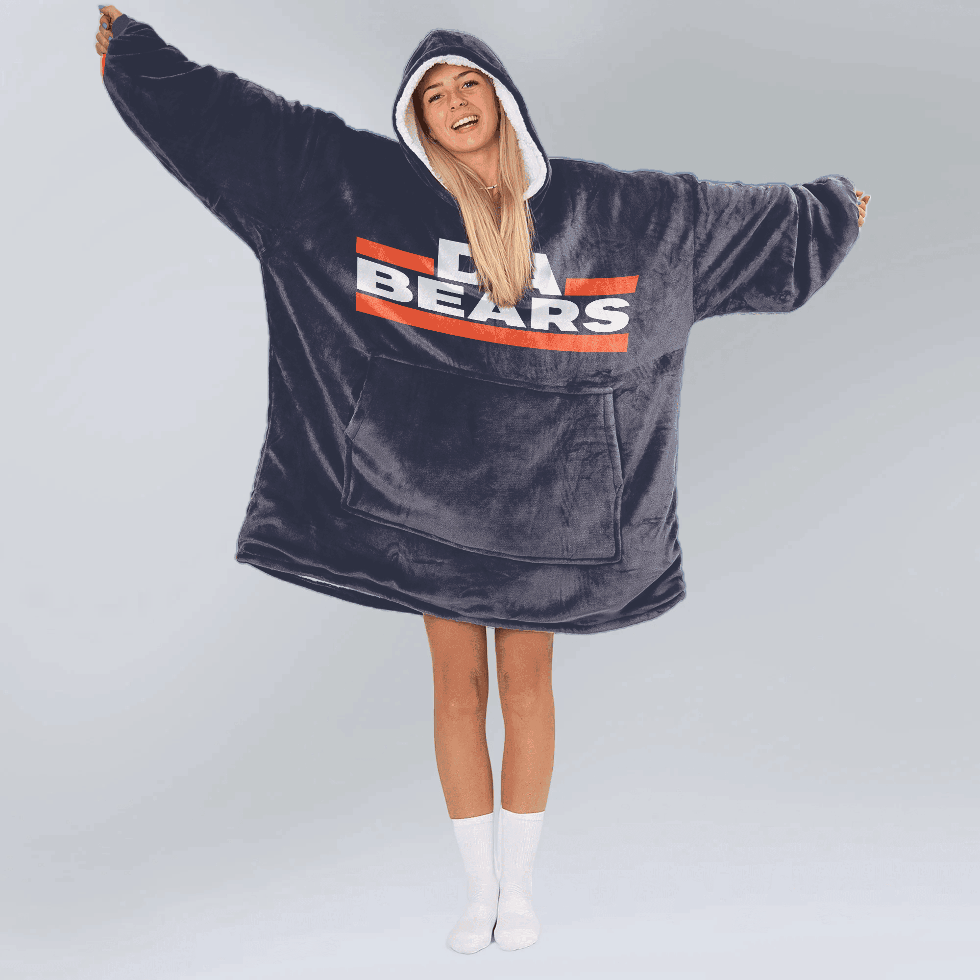 Da Bears Chicago Blanket Hoodie