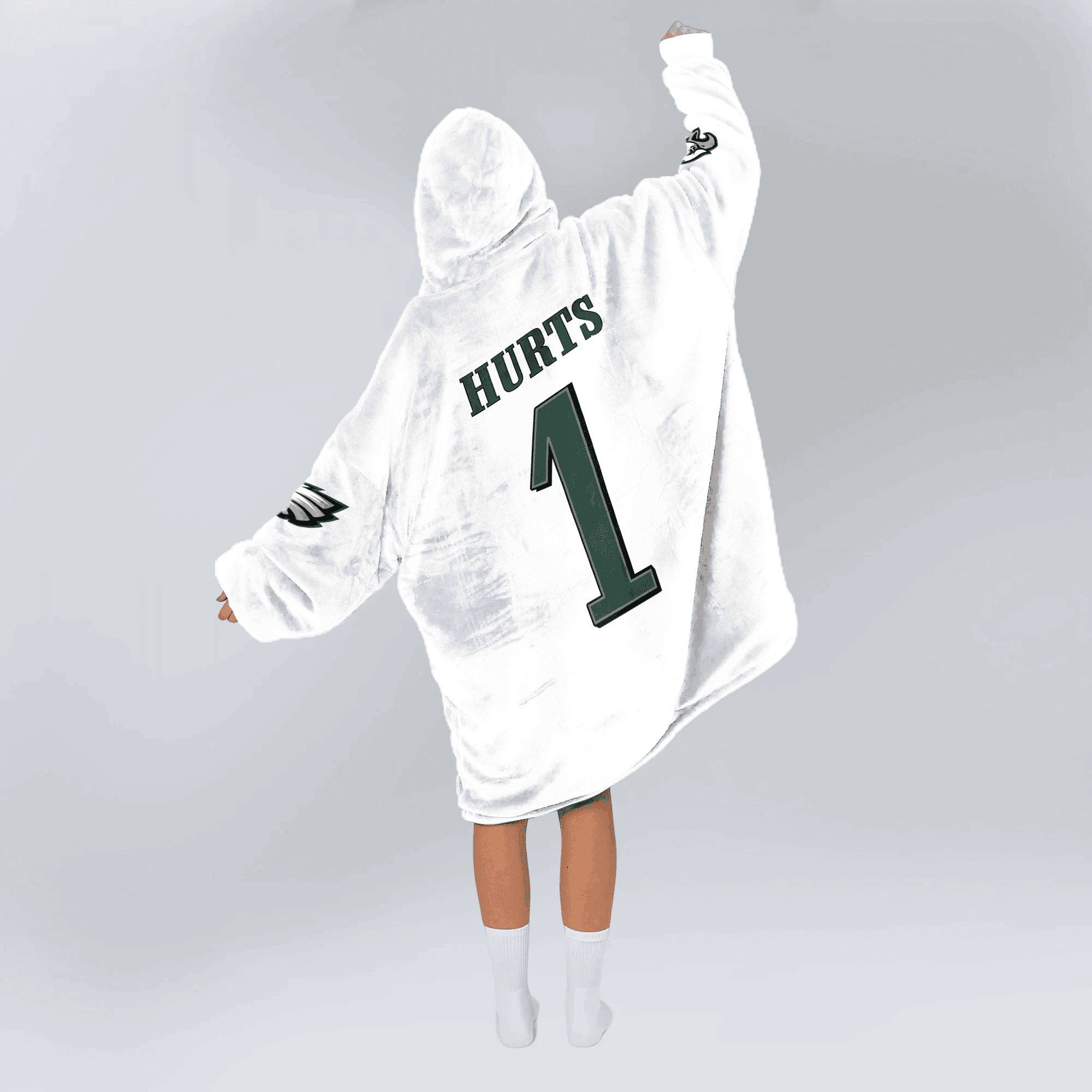 Adult 1 Philadelphia Football Unisex Blanket Hoodie