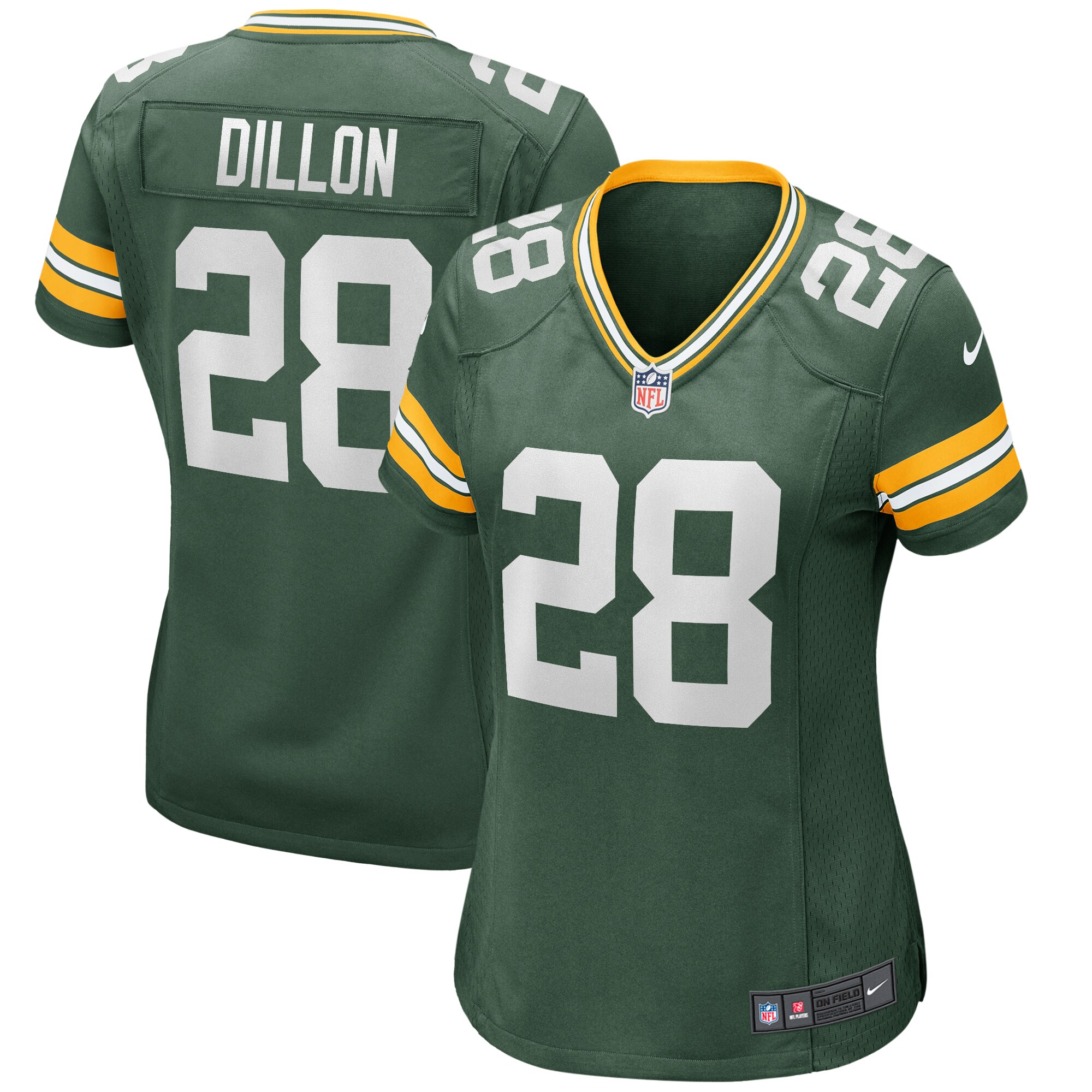 AJ Dillon Green Bay Packers Women's Player Game Jersey - Green