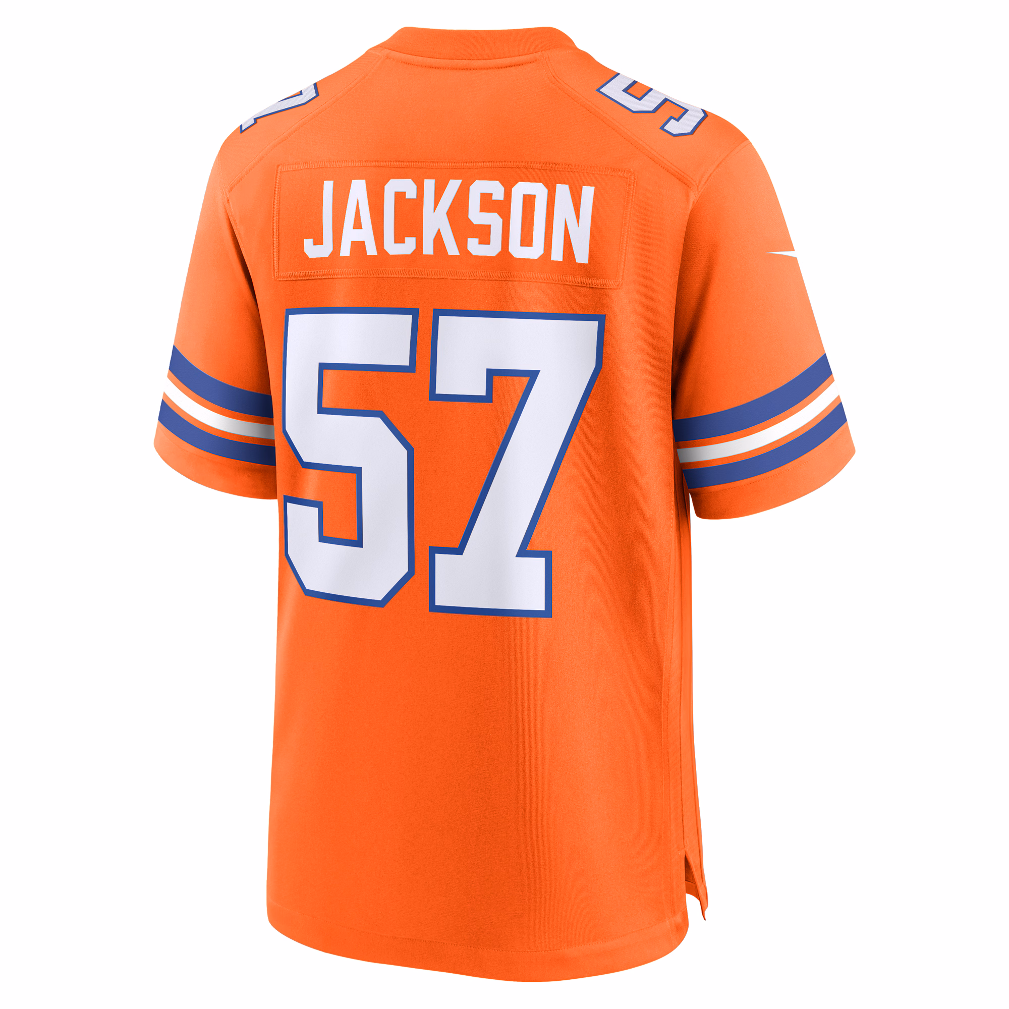 Tom Jackson Denver Broncos Mile High Collection 1977 Throwback Retired Player Game Jersey - Orange