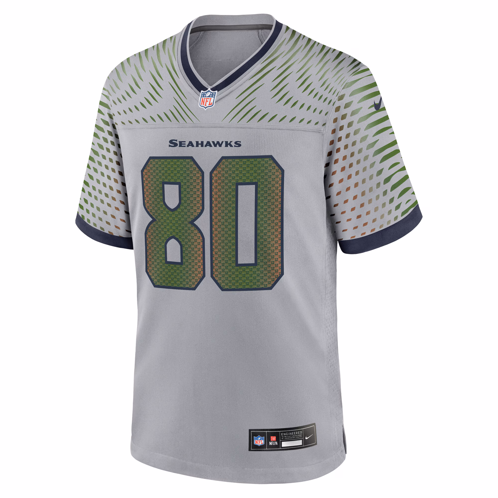 Steve Largent #80 Seattle Seahawks 2025 Rivalries Collection Retired Player Game Jersey - Wolf Gray