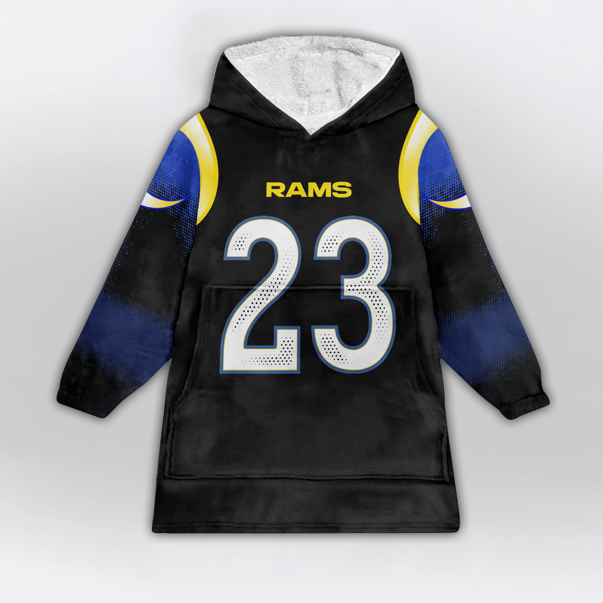 Kid K.W 23 Los Angeles R Football Unisex Blanket Hoodie