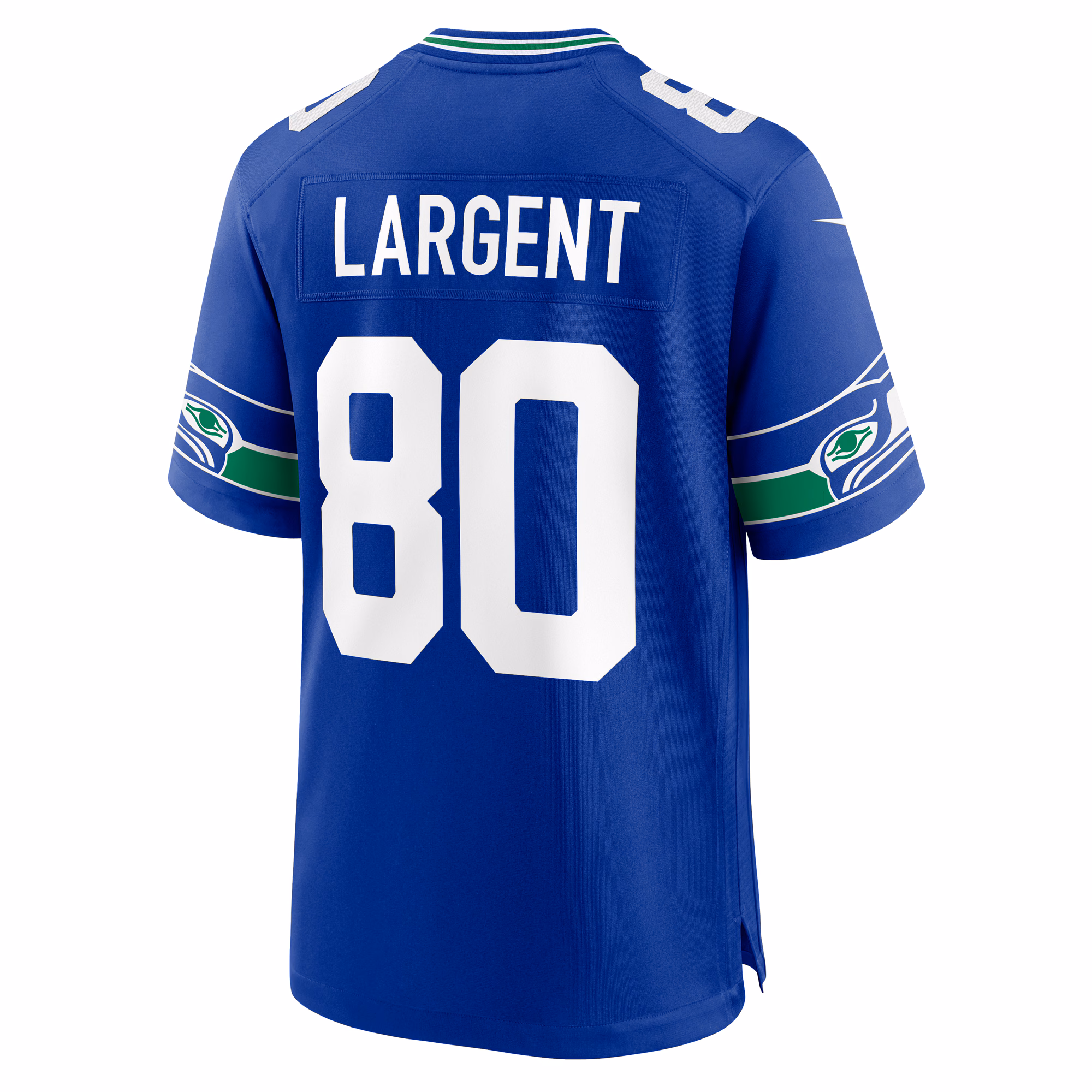 Steve Largent Seattle Seahawks Throwback Retired Player Game Jersey - Royal
