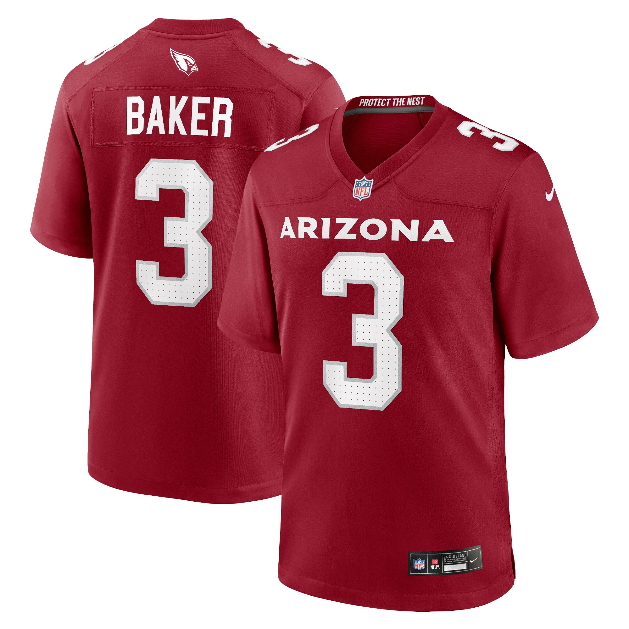 Budda Baker Arizona Cardinals  Game Player Jersey - Cardinal