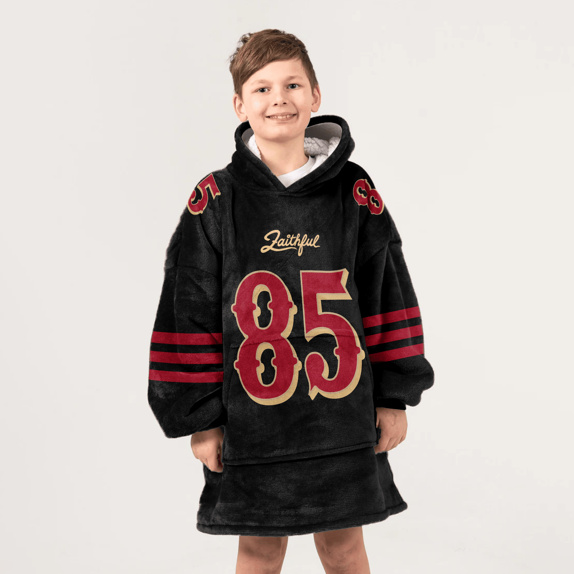Kid G.K 85 San Francisco 49ers Football Unisex Blanket Hoodie