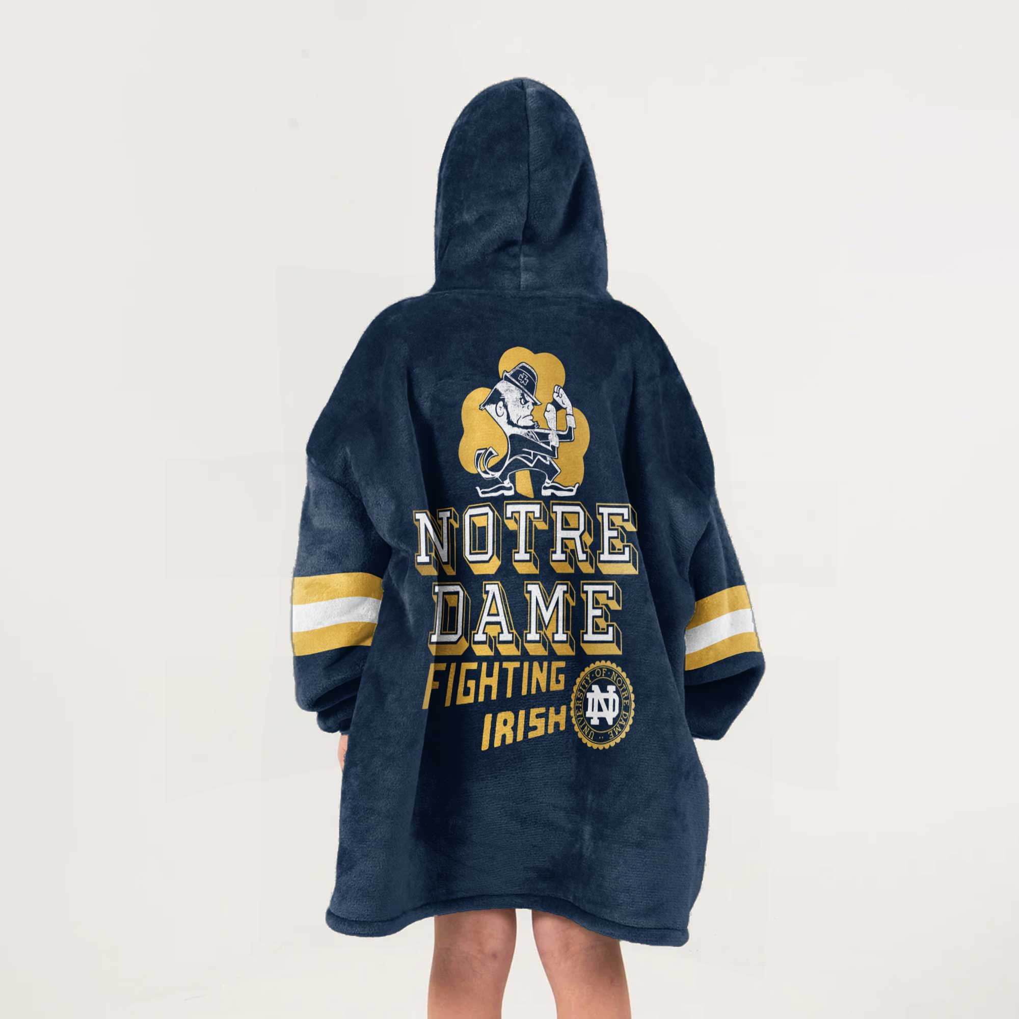 Adult Notre Dame Football Unisex Blanket Hoodie