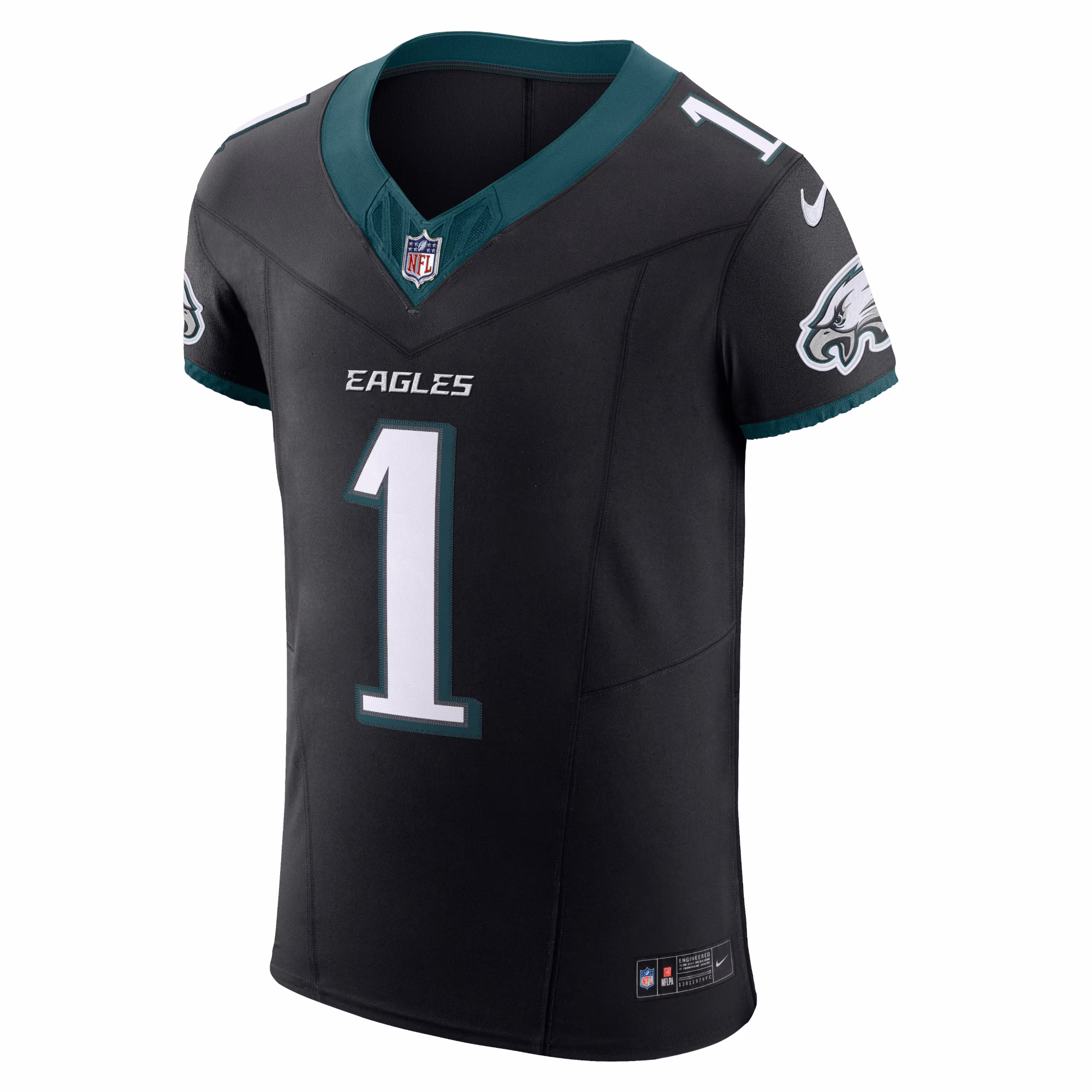 Jalen Hurts Philadelphia Eagles #1  Alternate Vapor F.U.S.E. Elite Jersey - Black