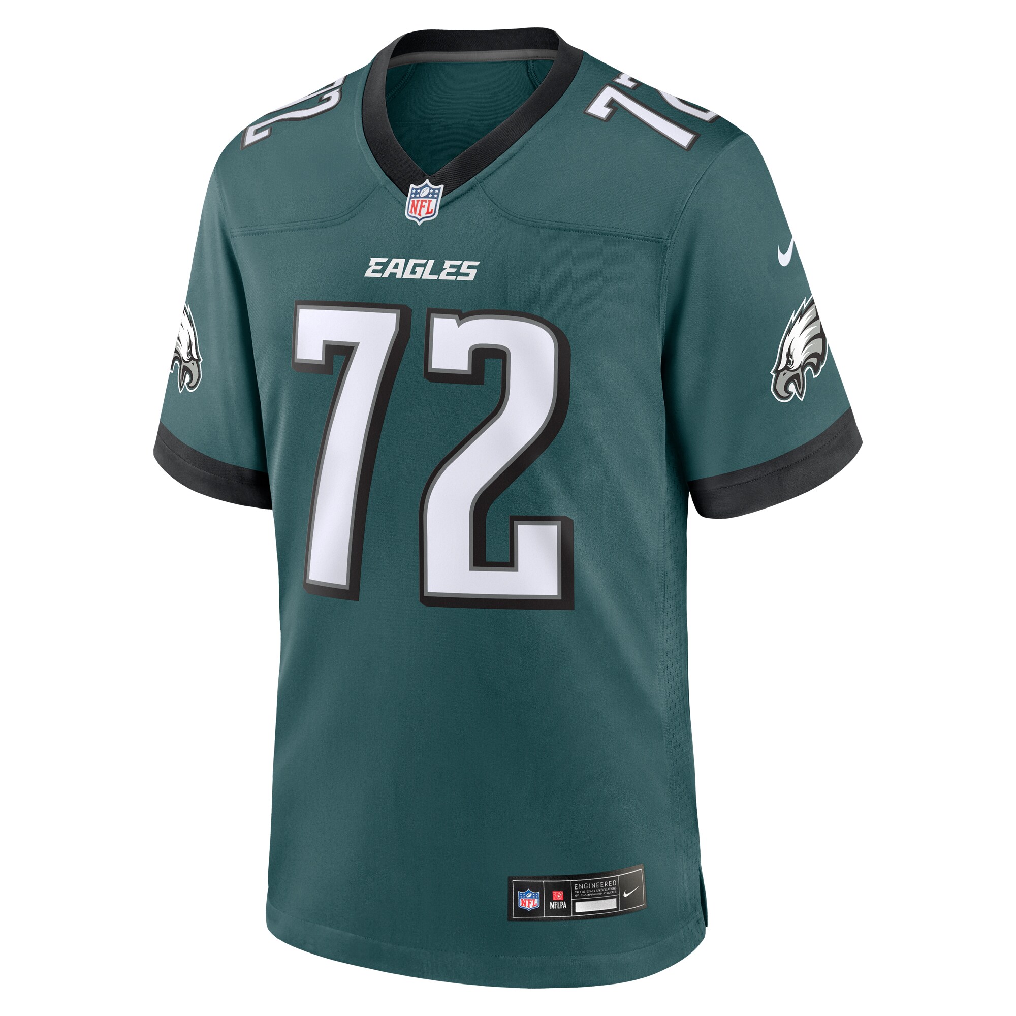Darian Kinnard Philadelphia Eagles Team Game Jersey - Midnight Green