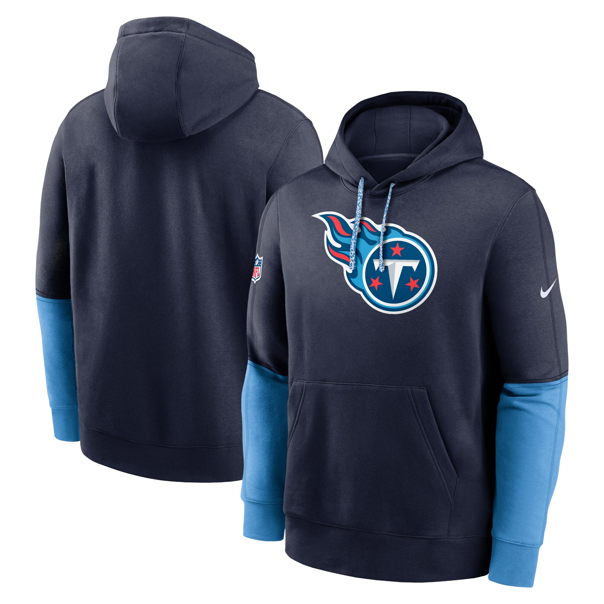 Tennessee Titans 2024 Sideline Club Pullover Hoodie - Navy