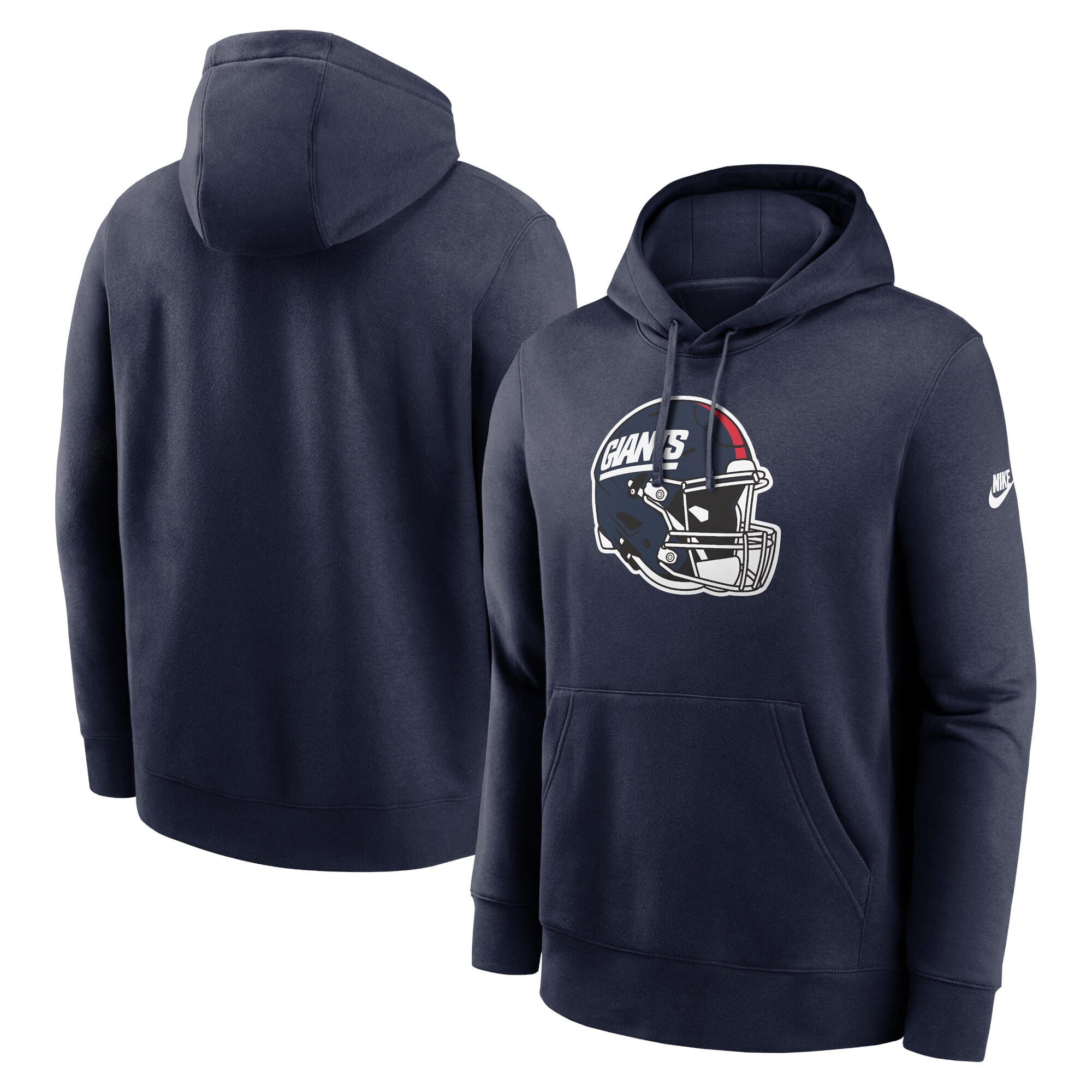 New York Giants Rewind Club Logo Pullover Hoodie - Navy