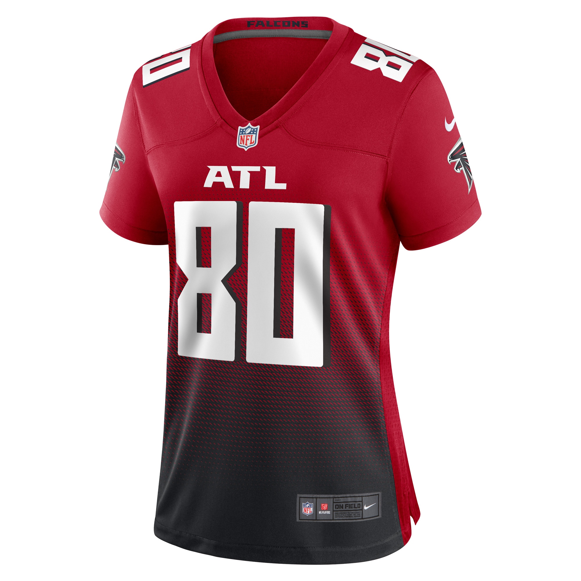 Andre Rison Atlanta Falcons Women's Game Retired Player Jersey - Black