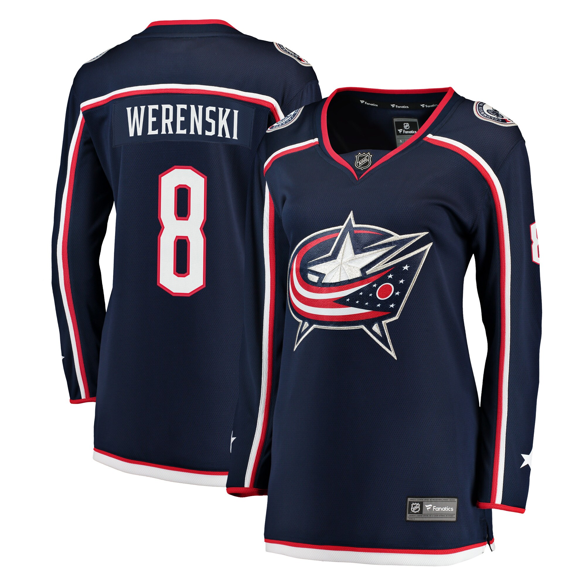 Zach Werenski Columbus Blue Jackets Women's Breakaway Jersey - Navy