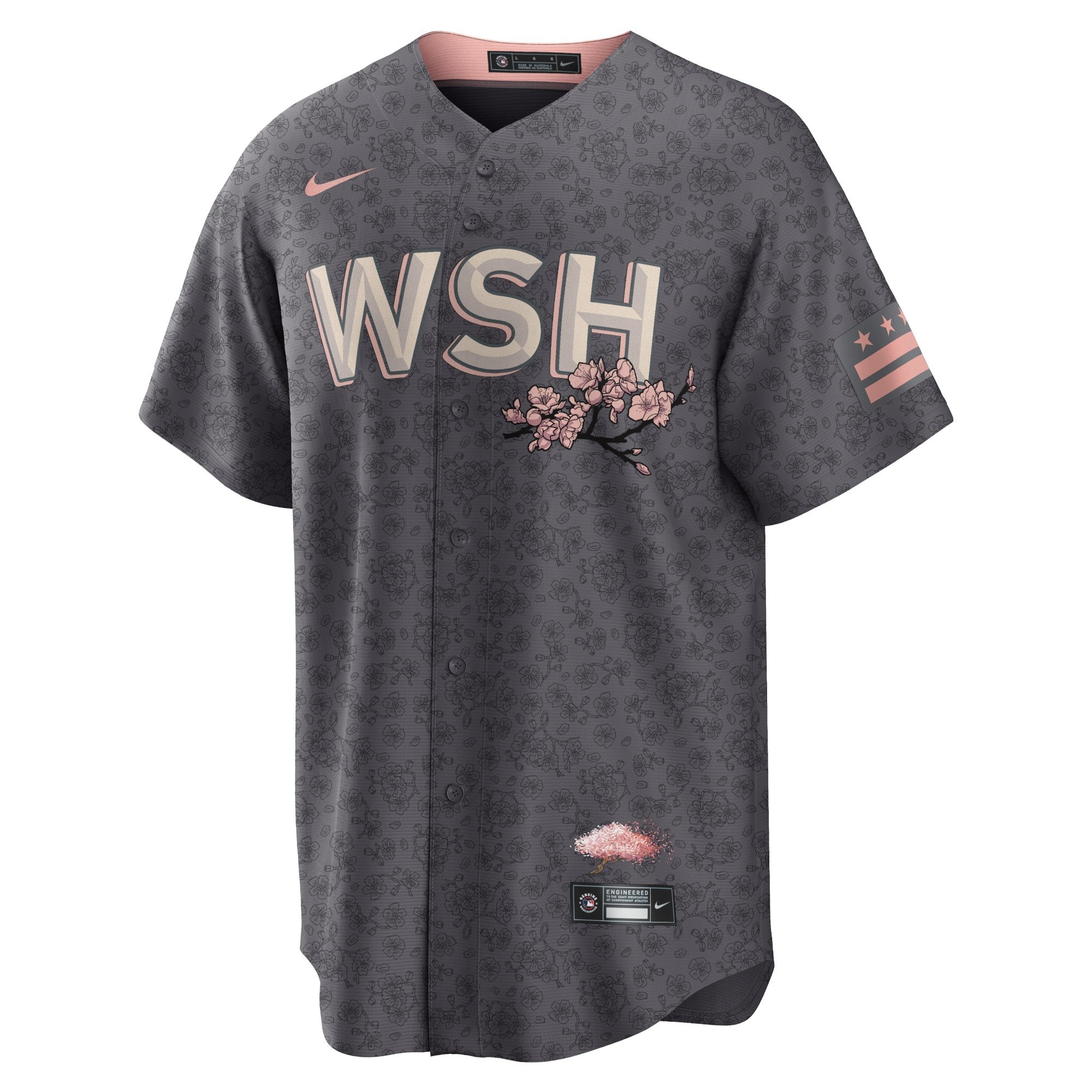 Men's Washington Nationals Stephen Strasburg  Charcoal City Connect Replica Player Jersey