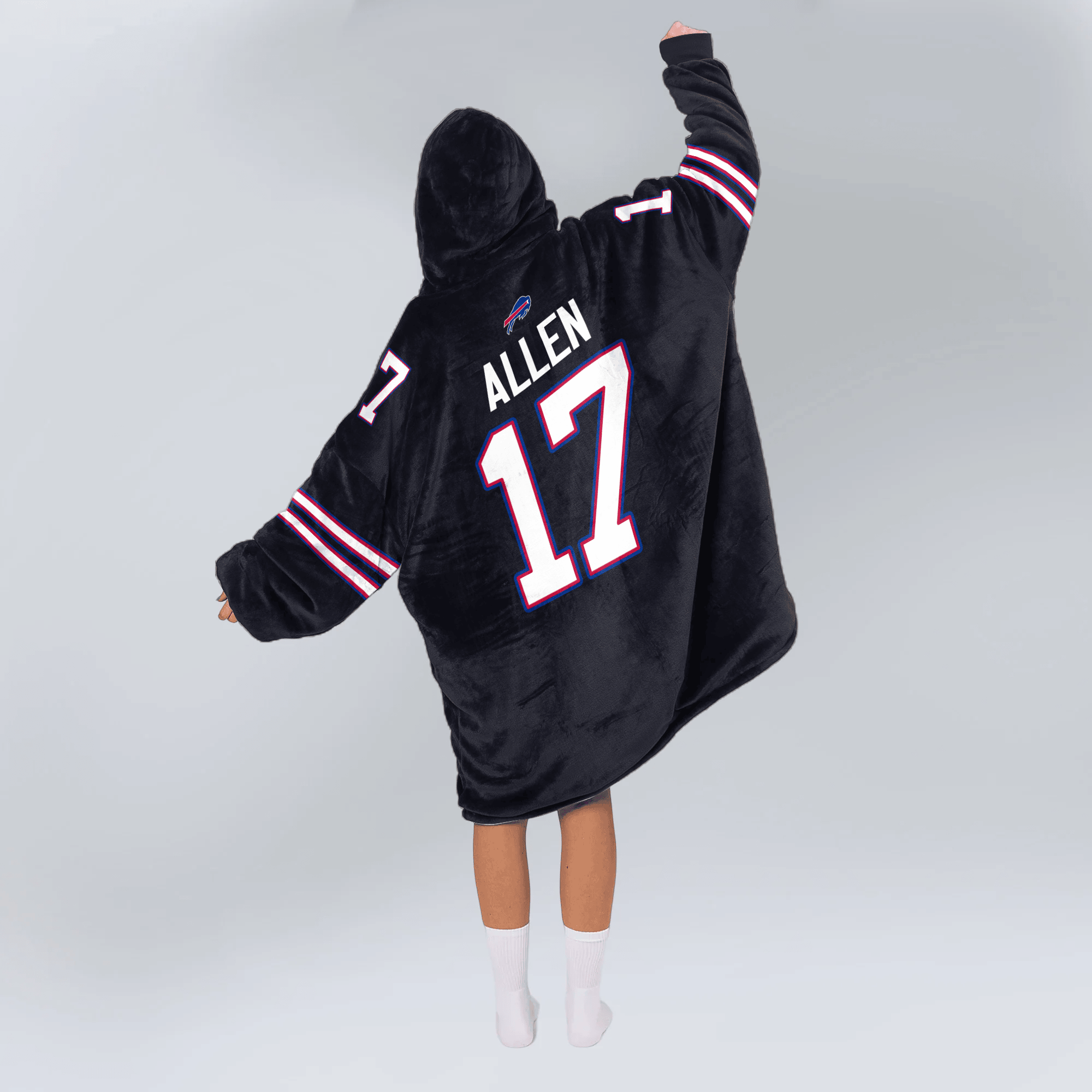 Captain J.A 17 Buffalo Football Unisex Blanket Hoodie