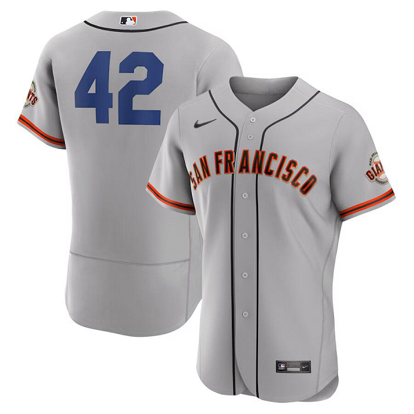 Men's San Francisco Giants #42  2023 Jackie Robinson Day Gray Flex Base Jersey