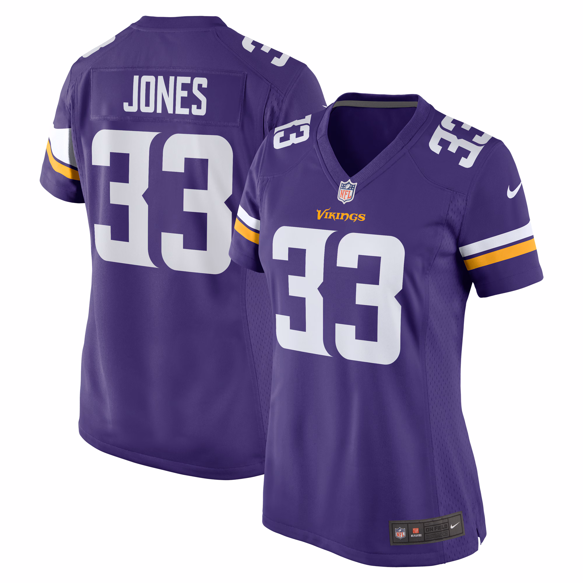 Aaron Jones Minnesota Vikings Women's Game Player Jersey - Purple
