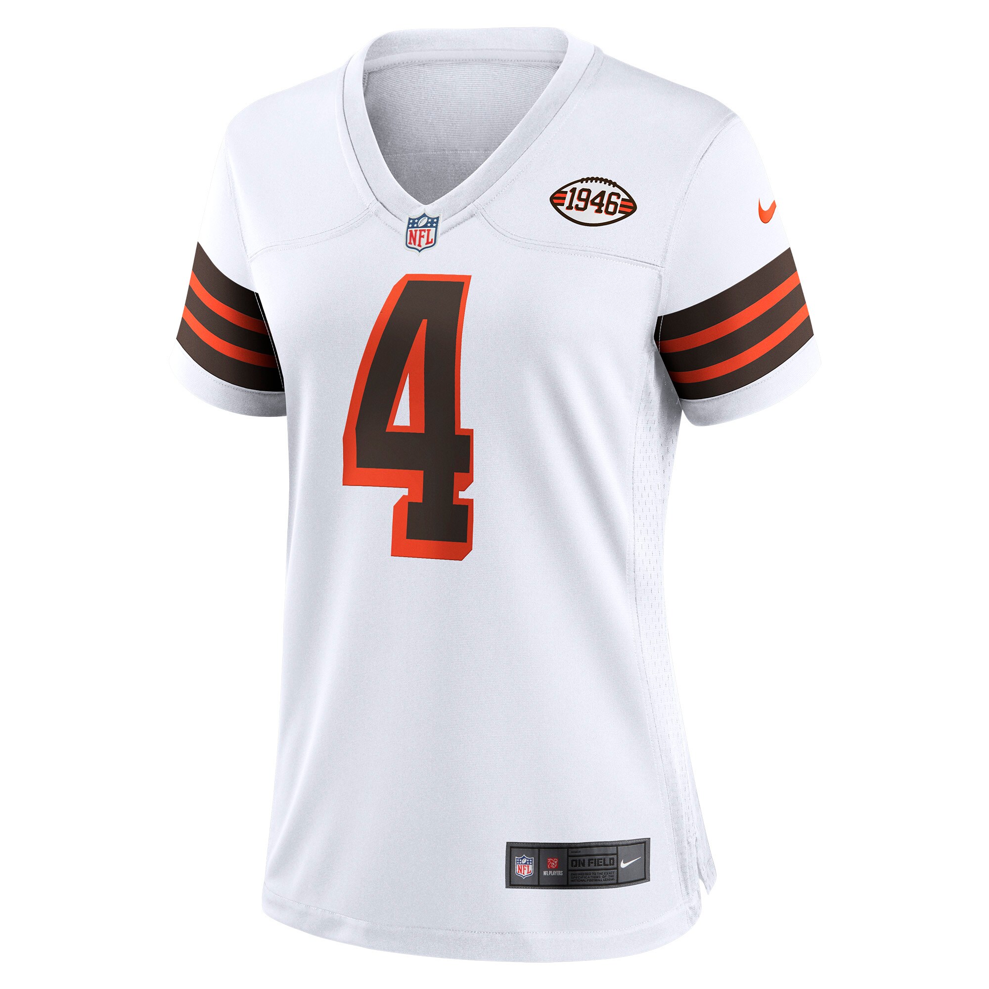 Deshaun Watson Cleveland Browns Women's Player Jersey - White