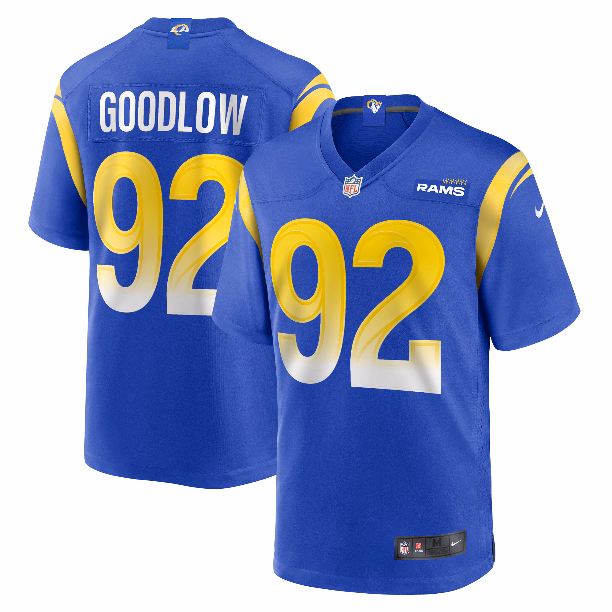Anthony Goodlow Los Angeles Rams Game Jersey -  Royal