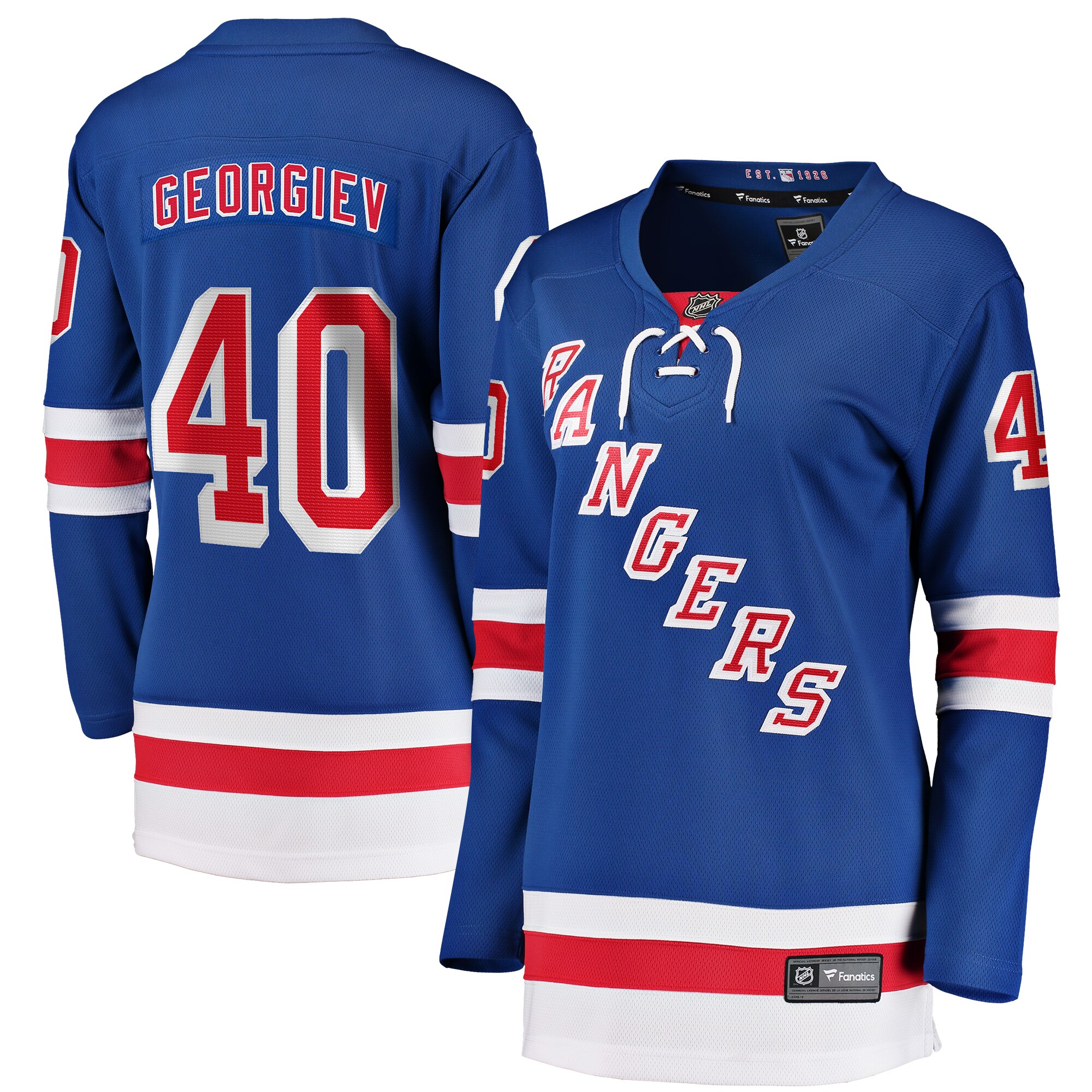 Alexandar Georgiev New York Rangers Women's Home Breakaway Player Jersey - Blue